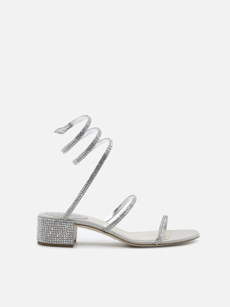 René Caovilla Cleo Sandals With All-over Crystals