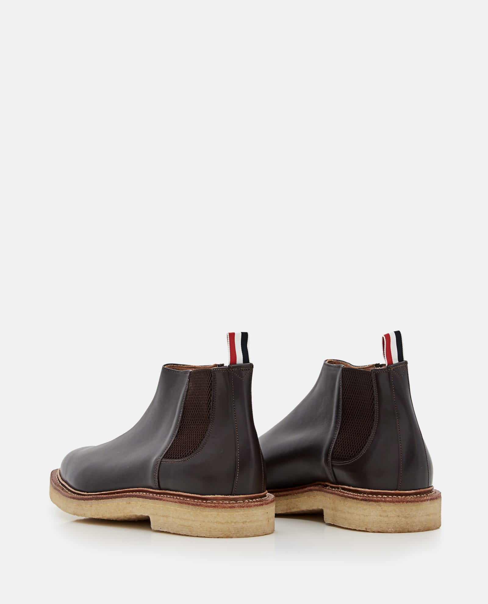 Shop Thom Browne Chelsea Boot In Brown