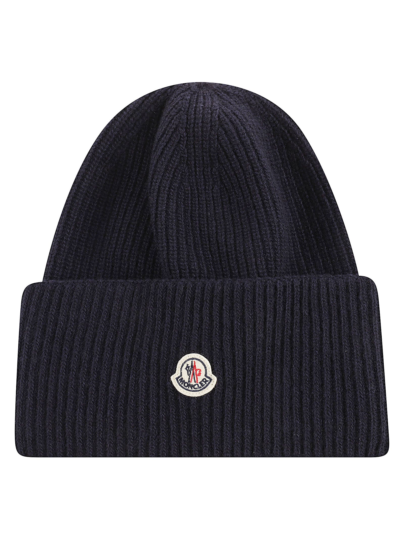 Shop Moncler Tricot Beanie In Blue