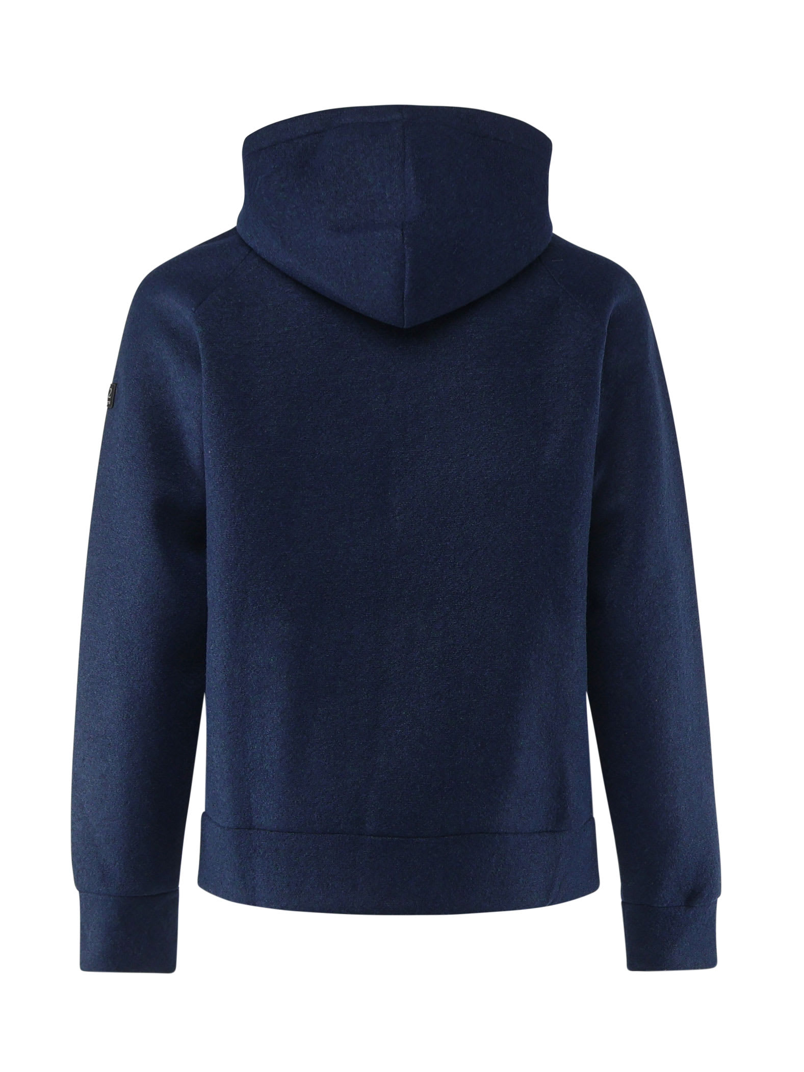 Shop Mc2 Saint Barth Sweatshirt With Zip And Integrated Hood In Blue Navy