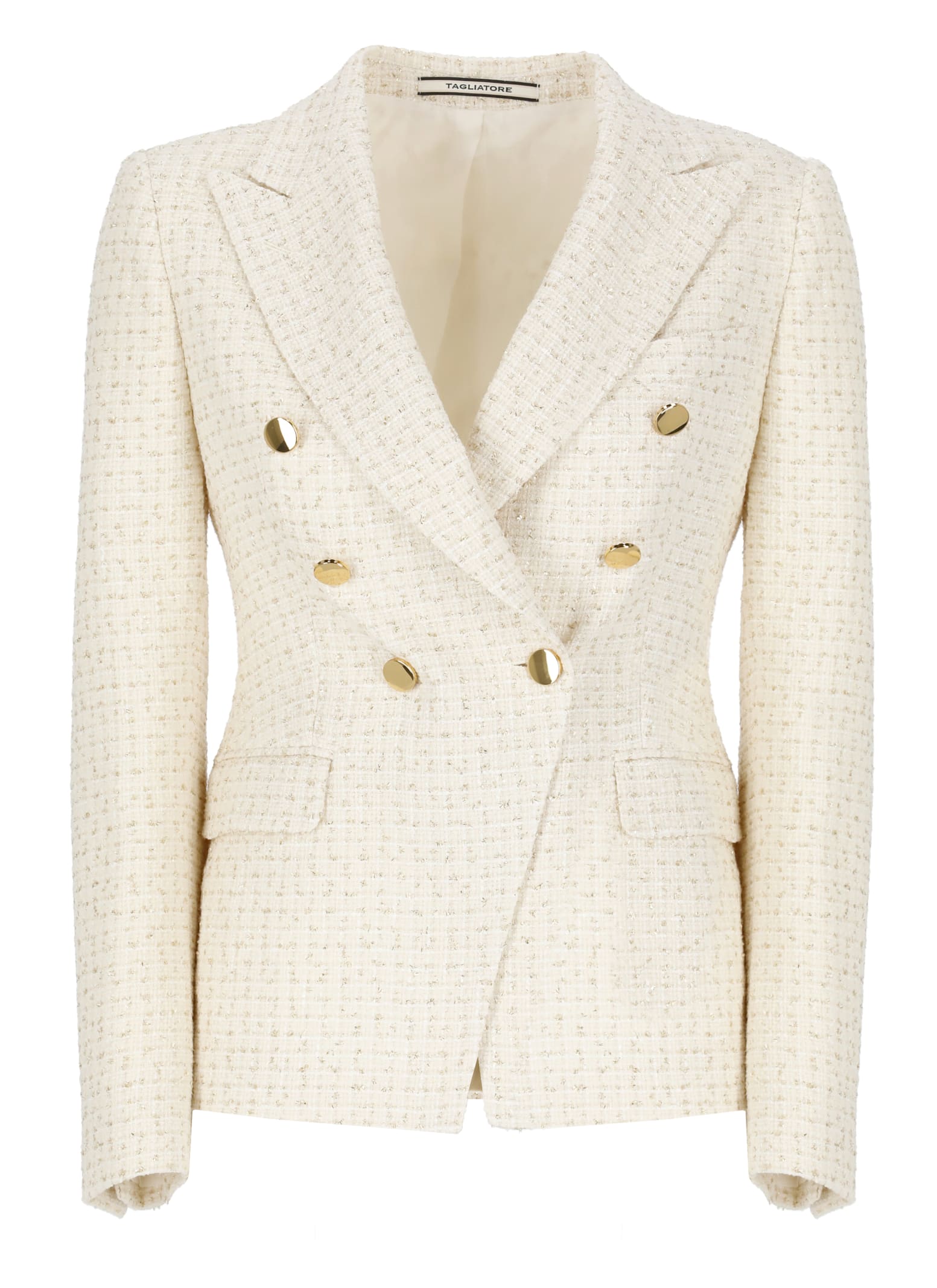 Shop Tagliatore Alicya Blazer In Ivory