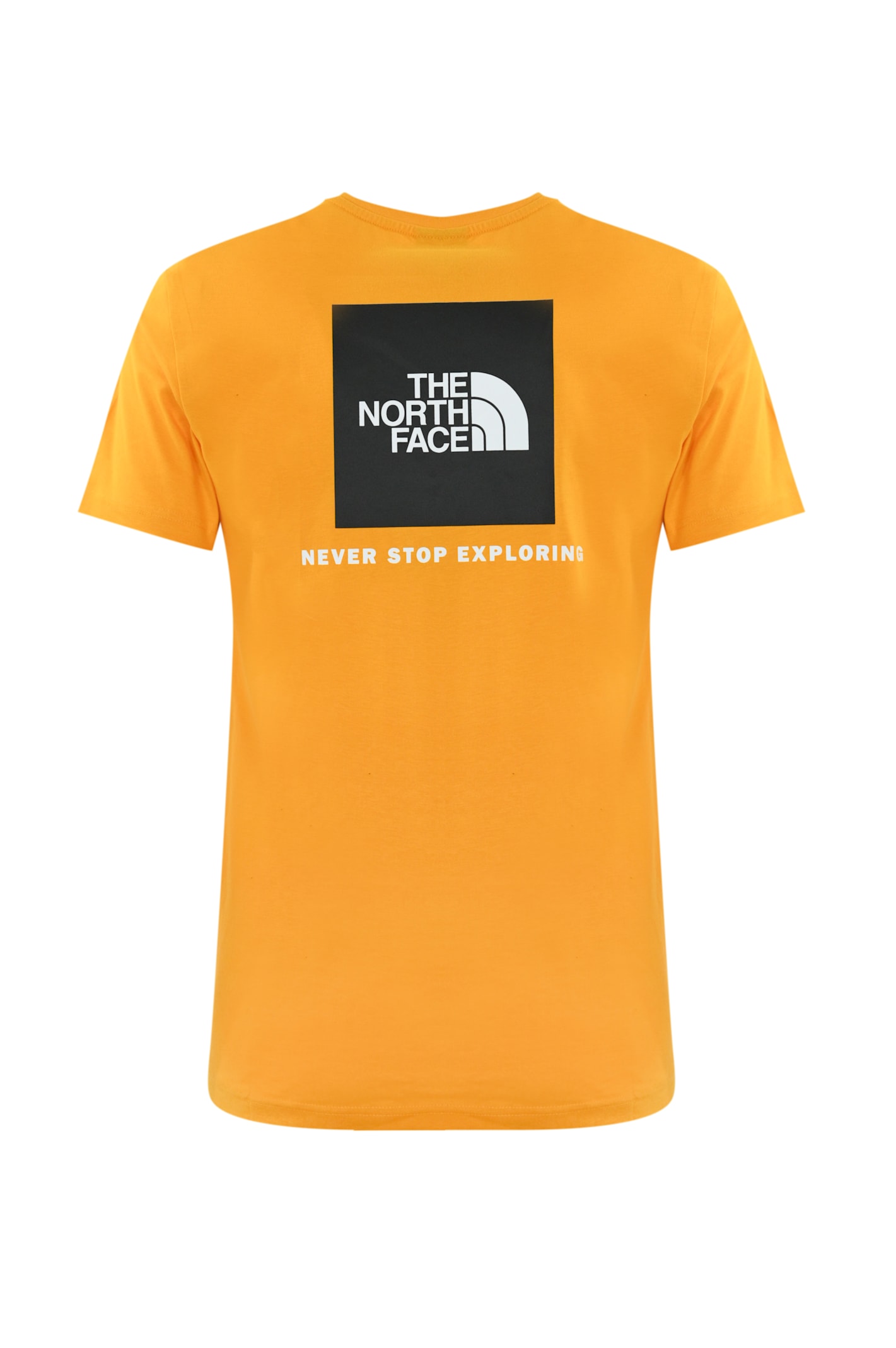 Shop The North Face Redbox Cotton T-shirt In Gold/black