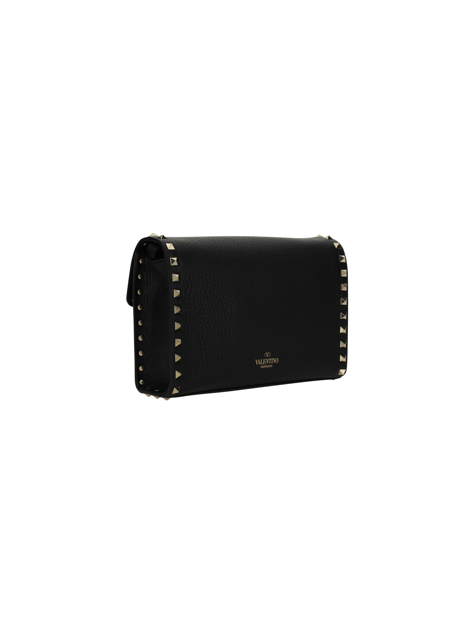 Valentino Rockstud Small Shoulder Bag In Black