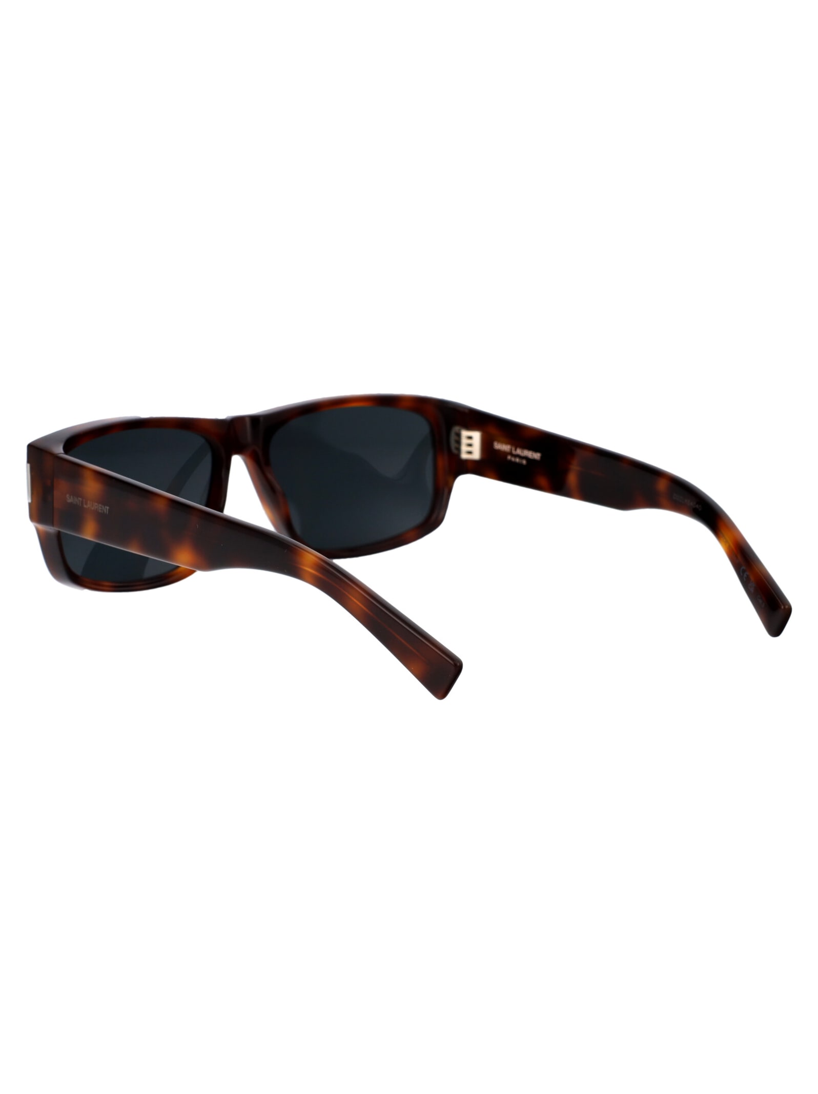 Saint Laurent Sl 689 Sunglasses In Havana-havana-black