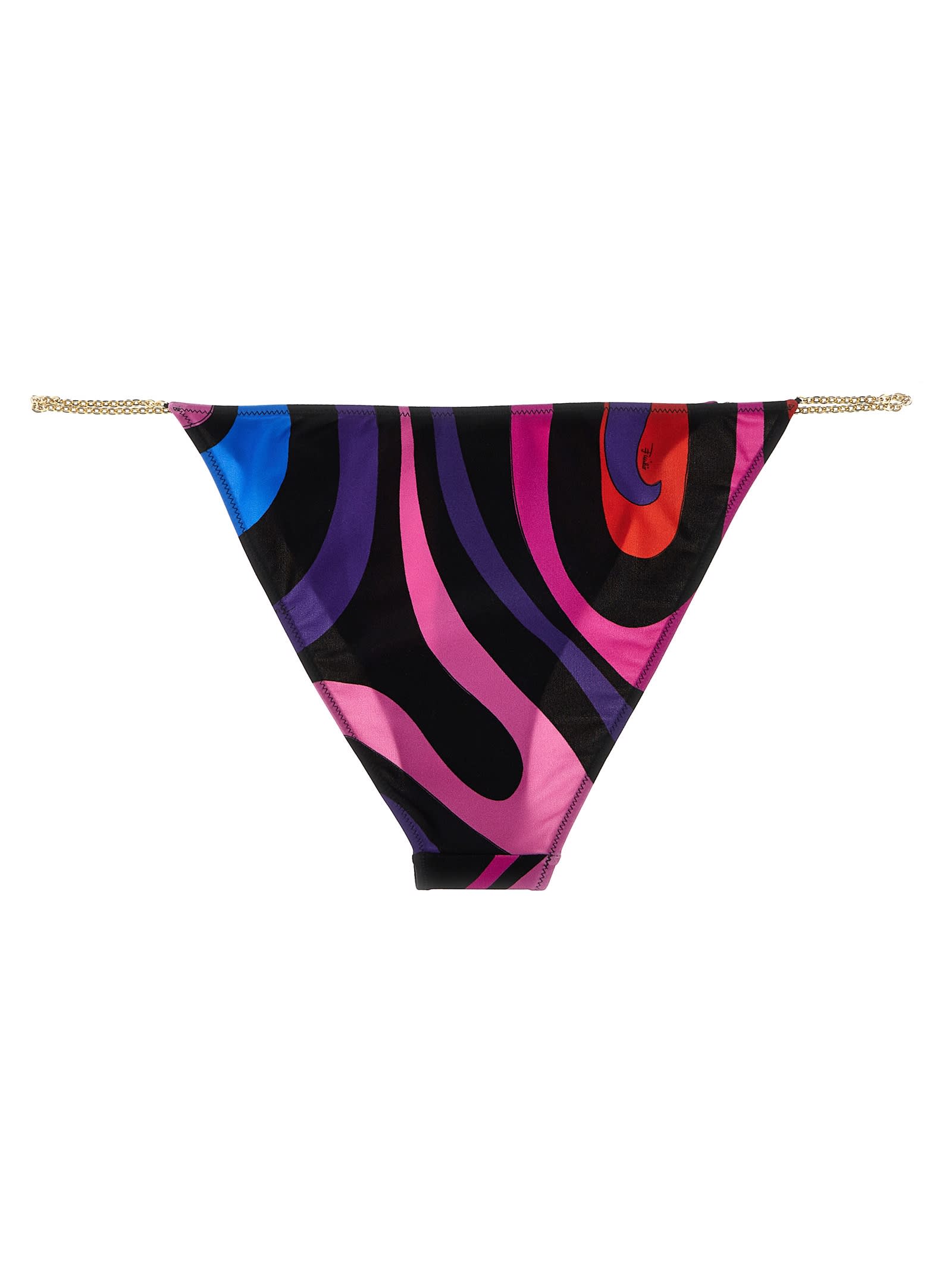 Shop Pucci Marmo Bikini Bottom In Multicolor