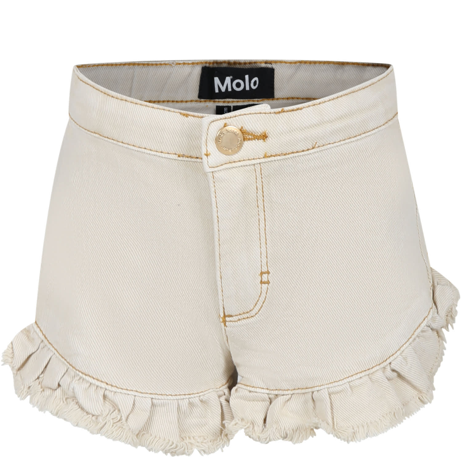 Molo Kids' Beige Shorts For Girl