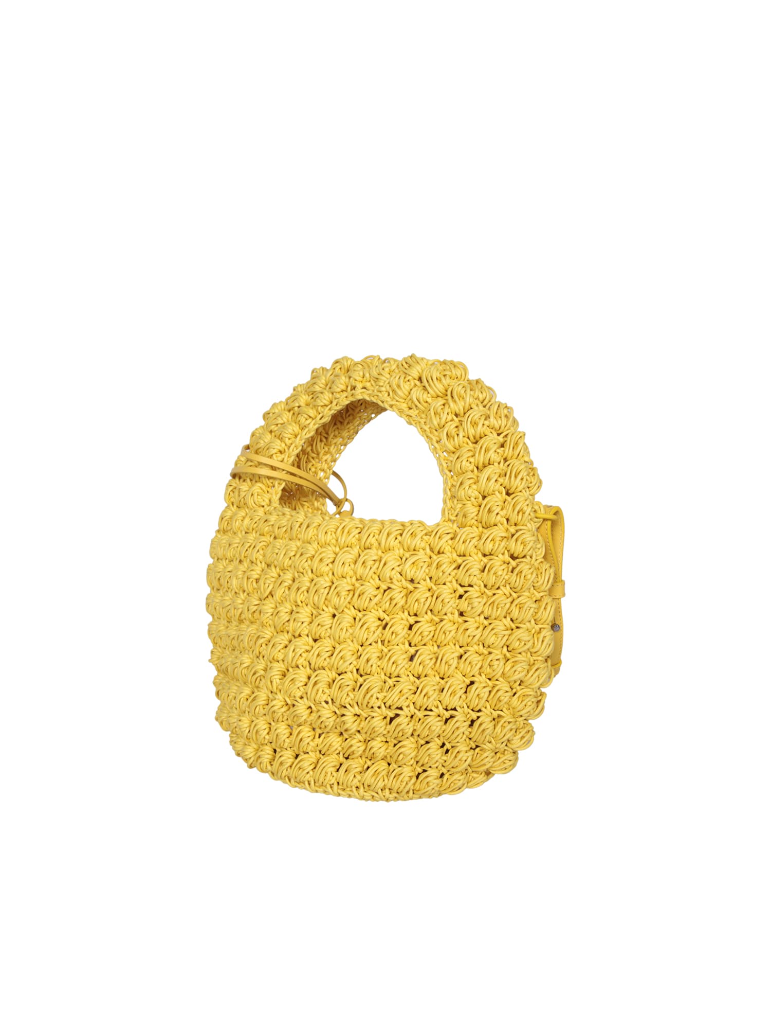 Shop Jw Anderson Popcorn Basket Yellow Large Bag