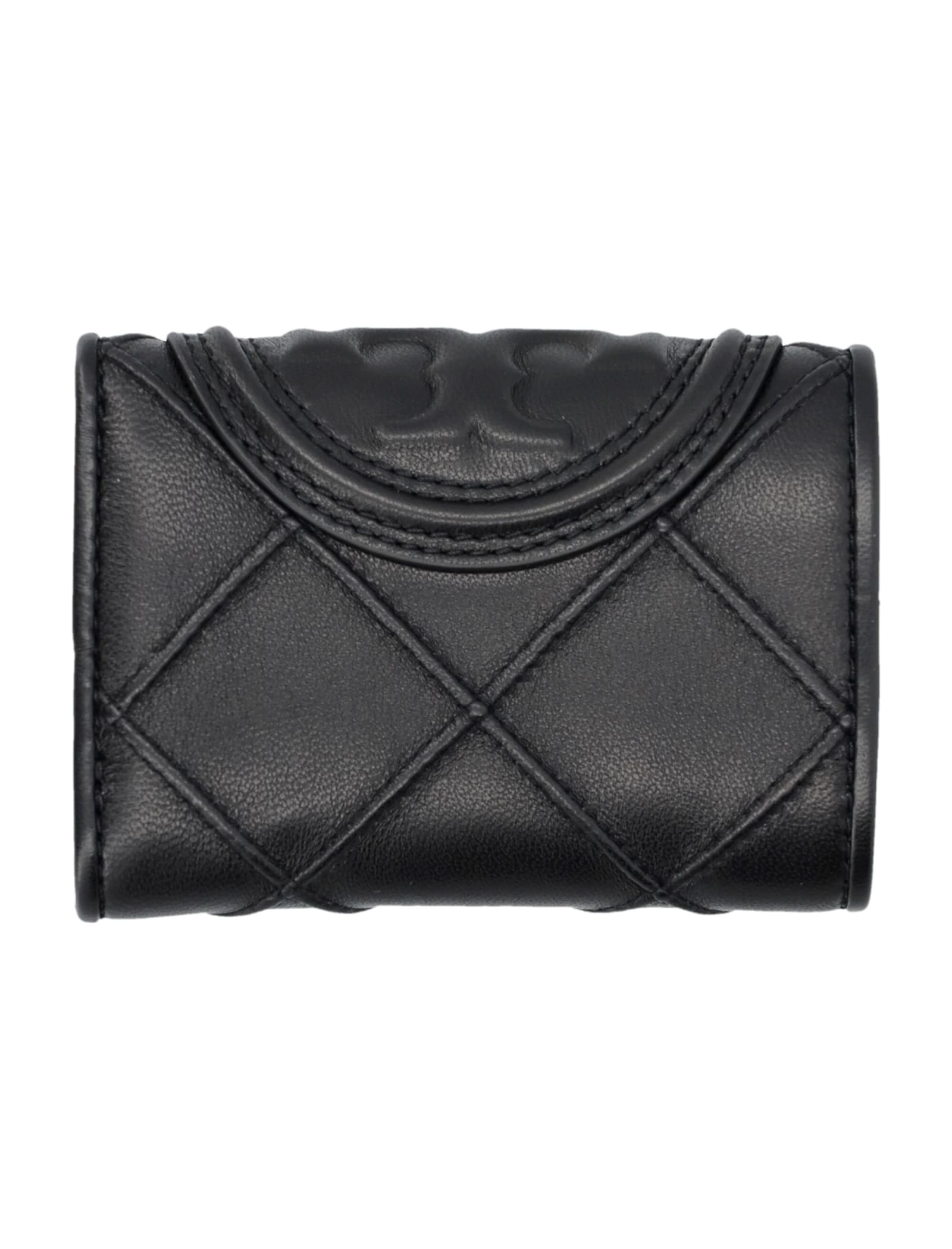 Shop Tory Burch Fleming Small Wallet In Black