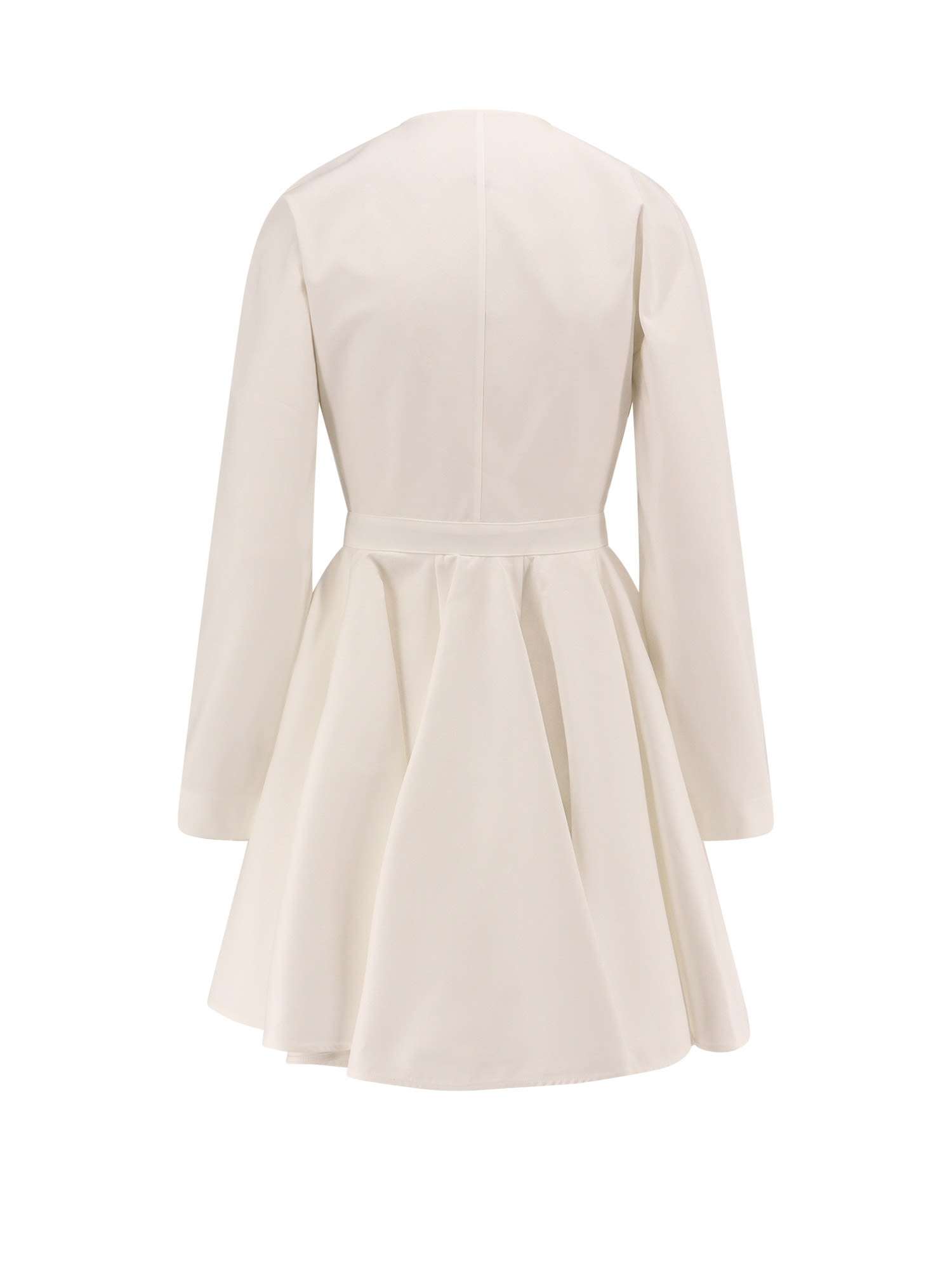Shop Alaïa Wrap Dress In White