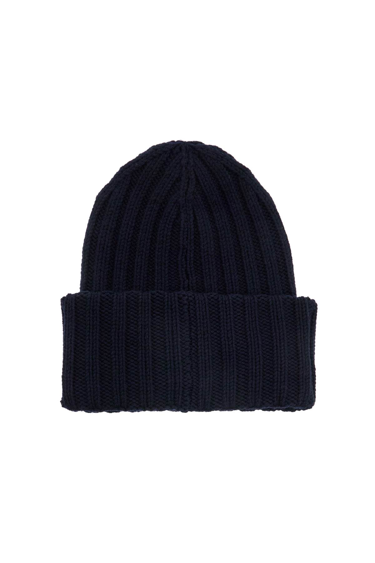 Shop Dsquared2 Beanie Hat With Patch Logo In Navy (blue)