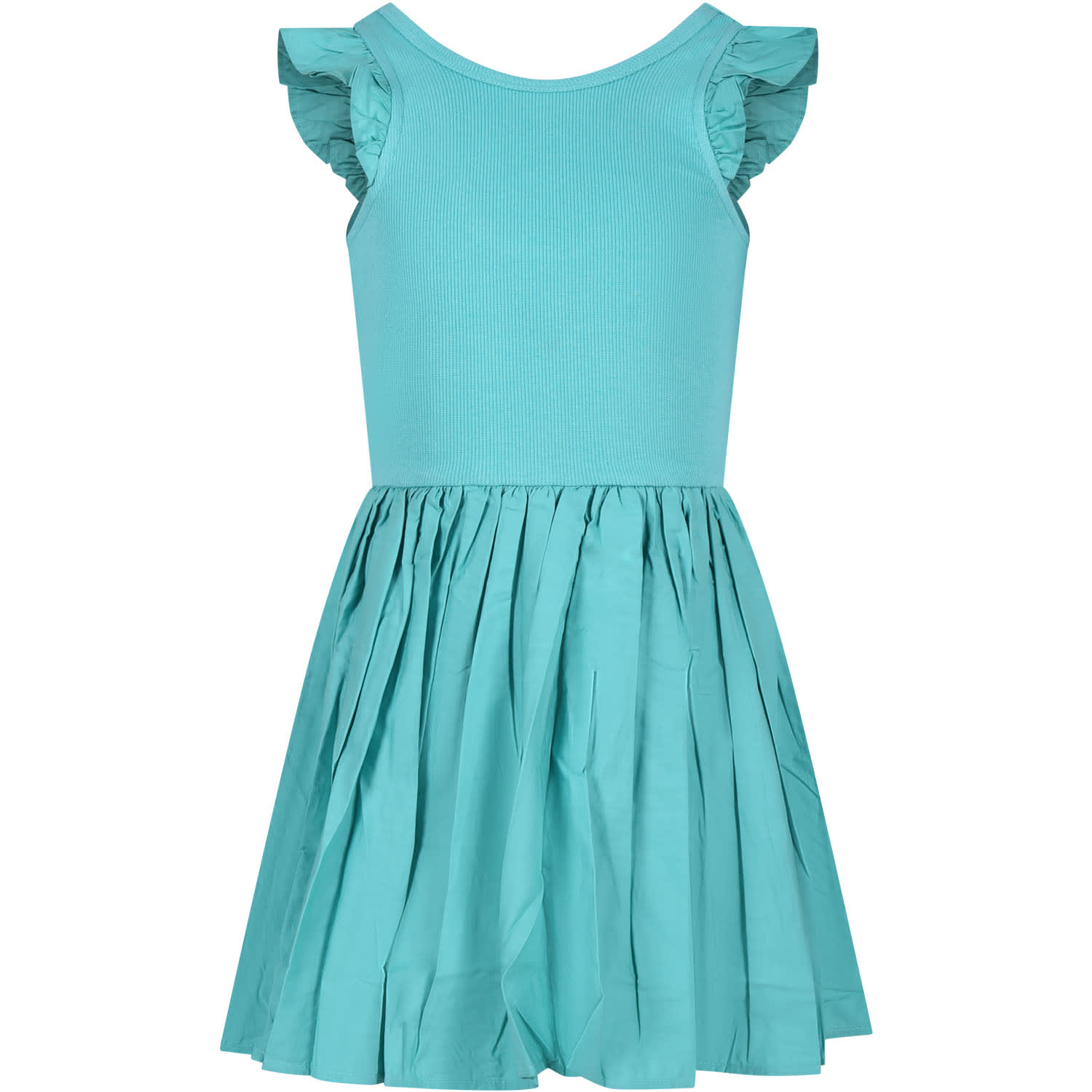 Molo Kids' Light Blue Dress For Girl