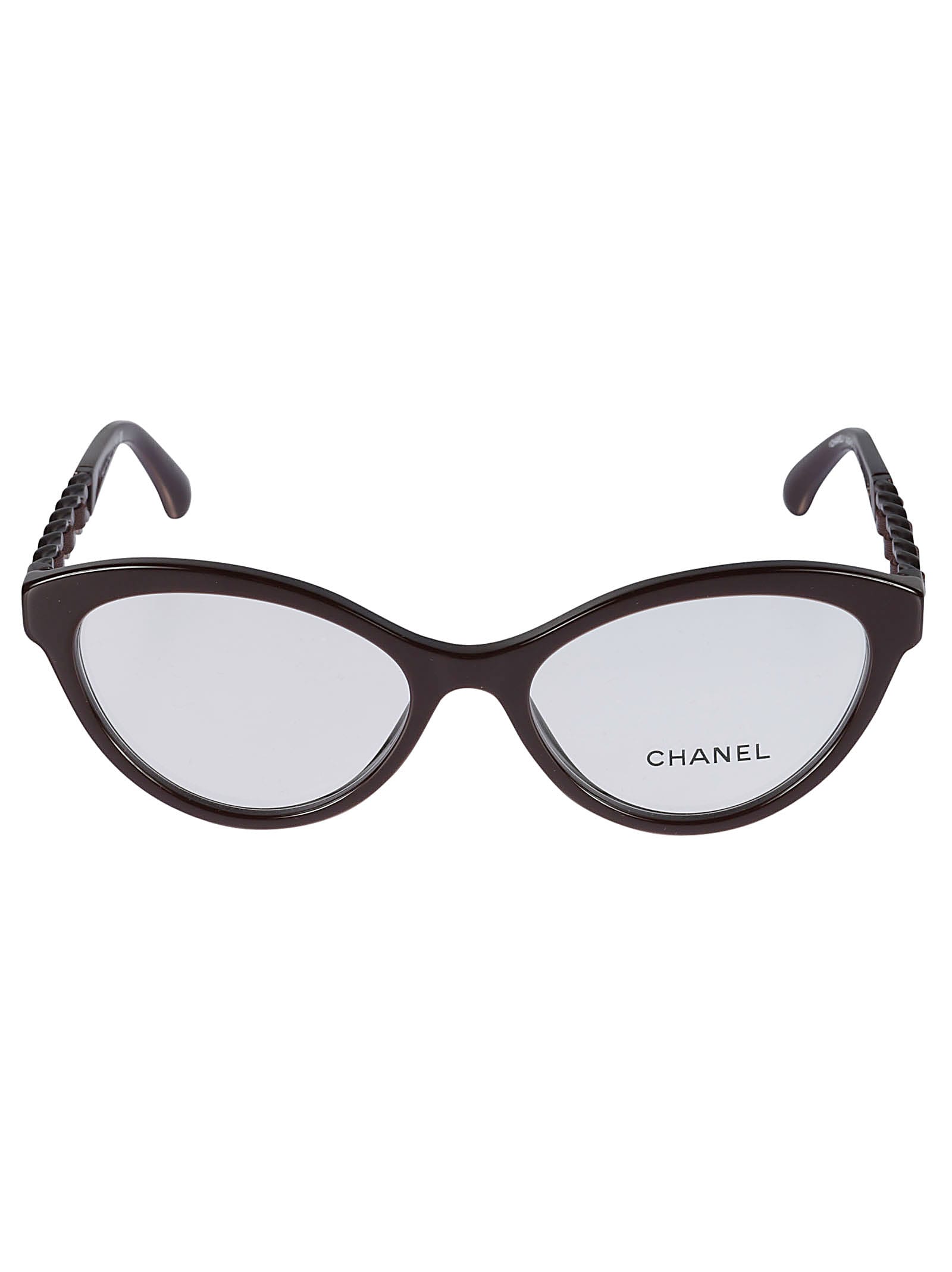 Pre-owned Chanel Cat Eye Glasses In Nero