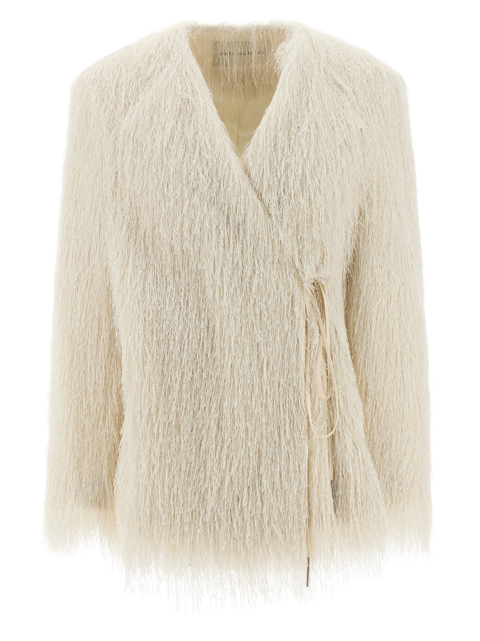 Dries Van Noten Rivla Coat In White