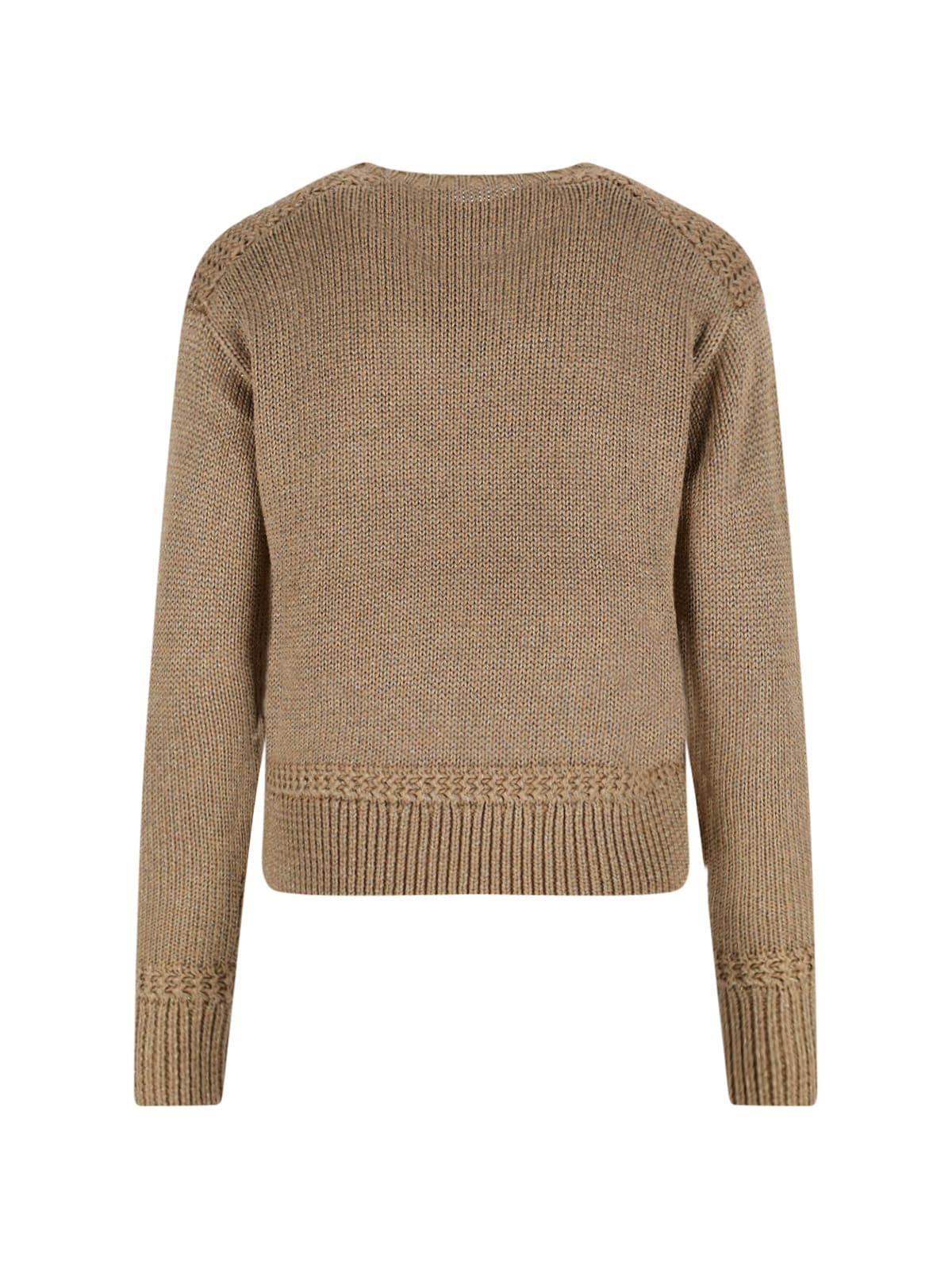 Ralph Lauren Crewneck Sweater In Gold
