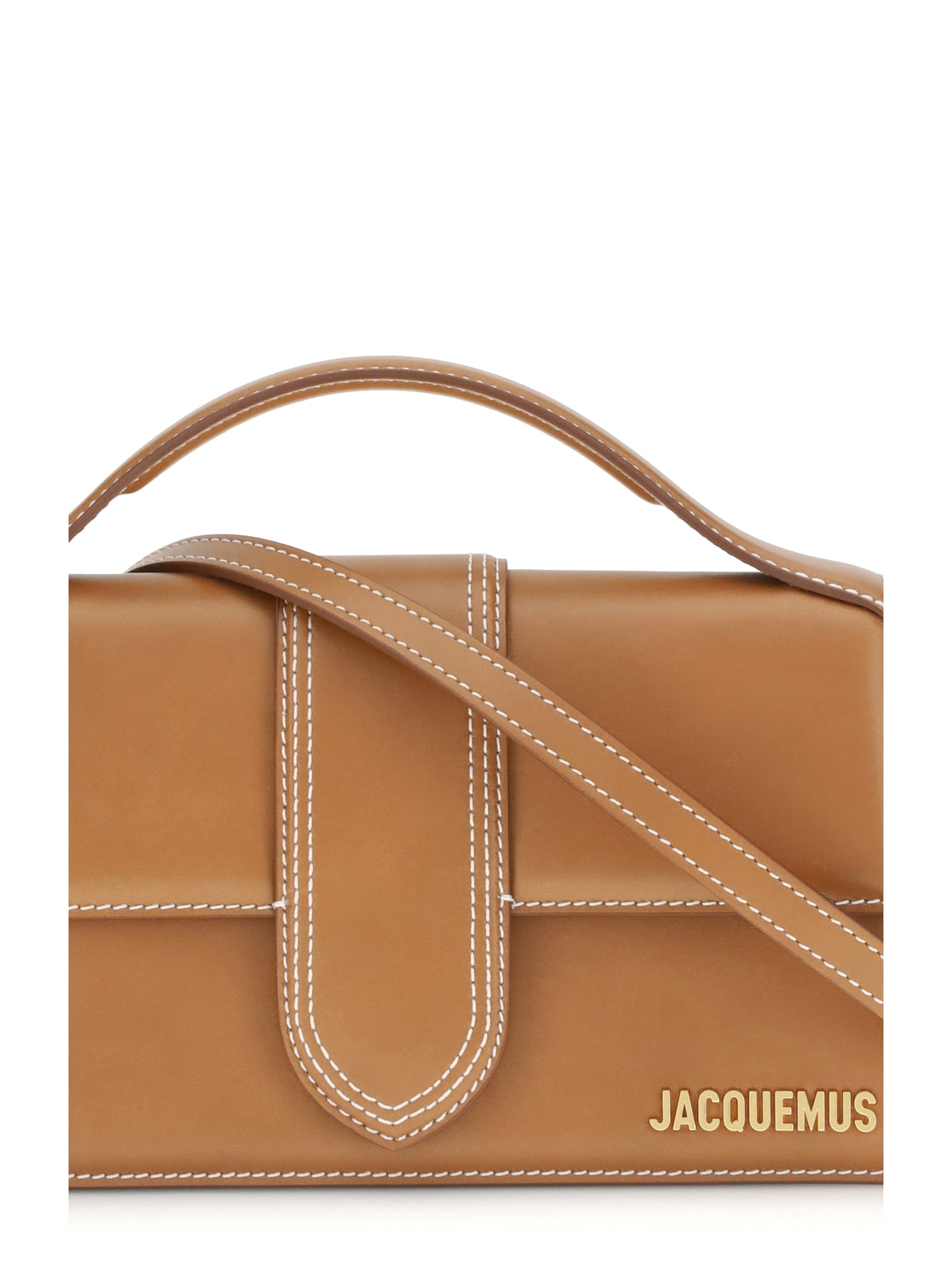 Jacquemus Le Grand Bambino In Smooth Leather In Brown