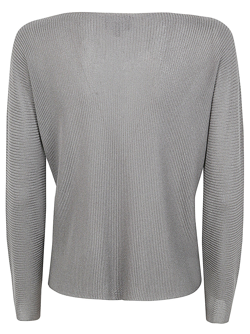 Shop Giorgio Armani Long Sleeves Boat Neck Sweater In Yq Lead