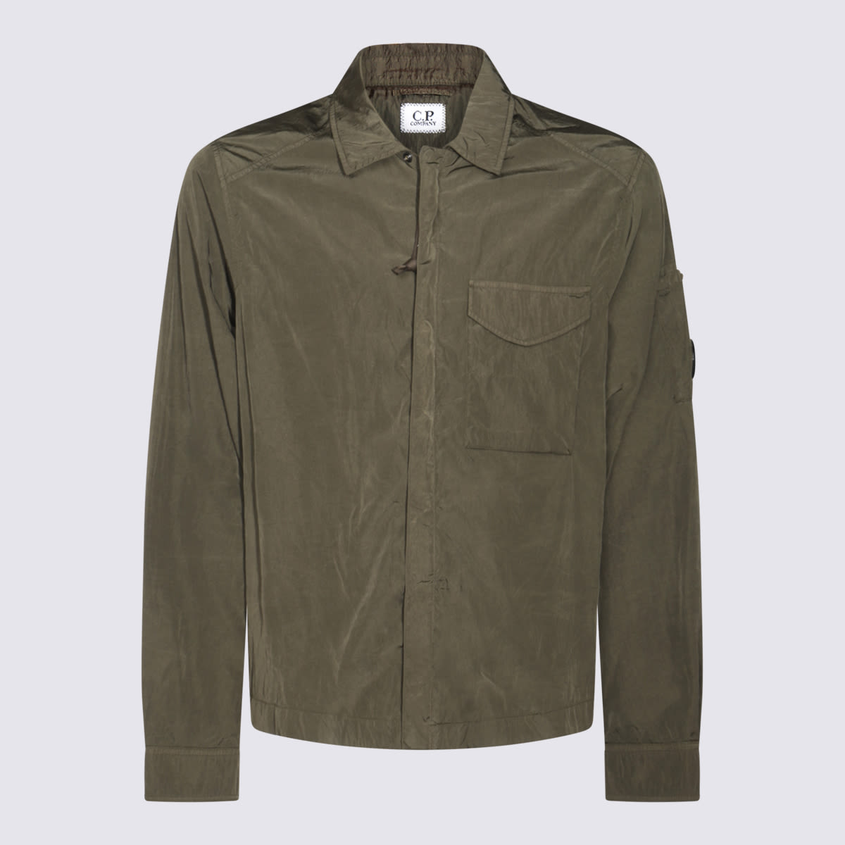 C.p. Company Jacket C. P. Company Men Color Green In Army Green