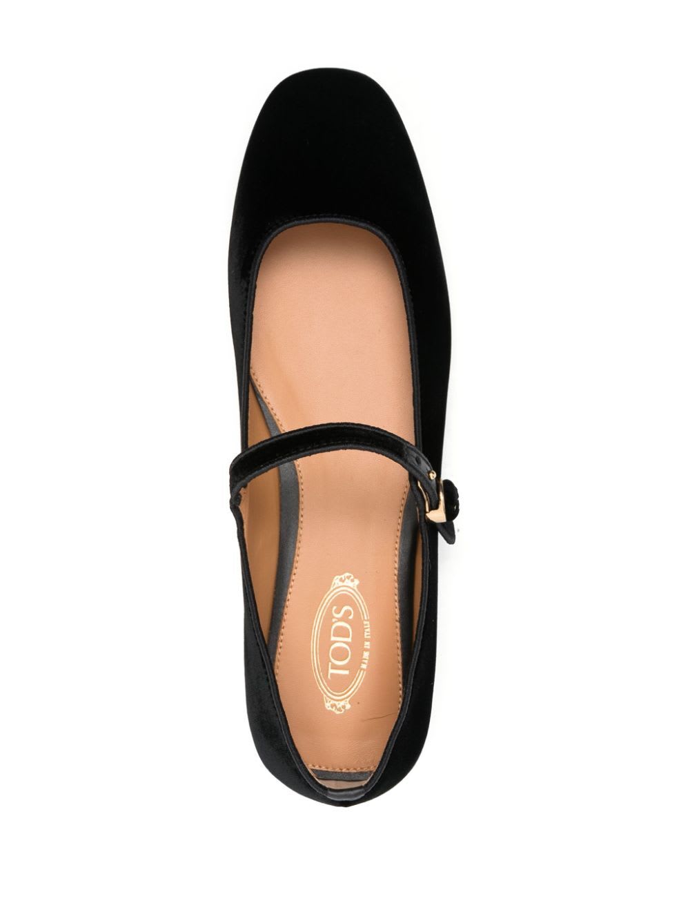 Shop Tod's Ballerinas With Belt In Black