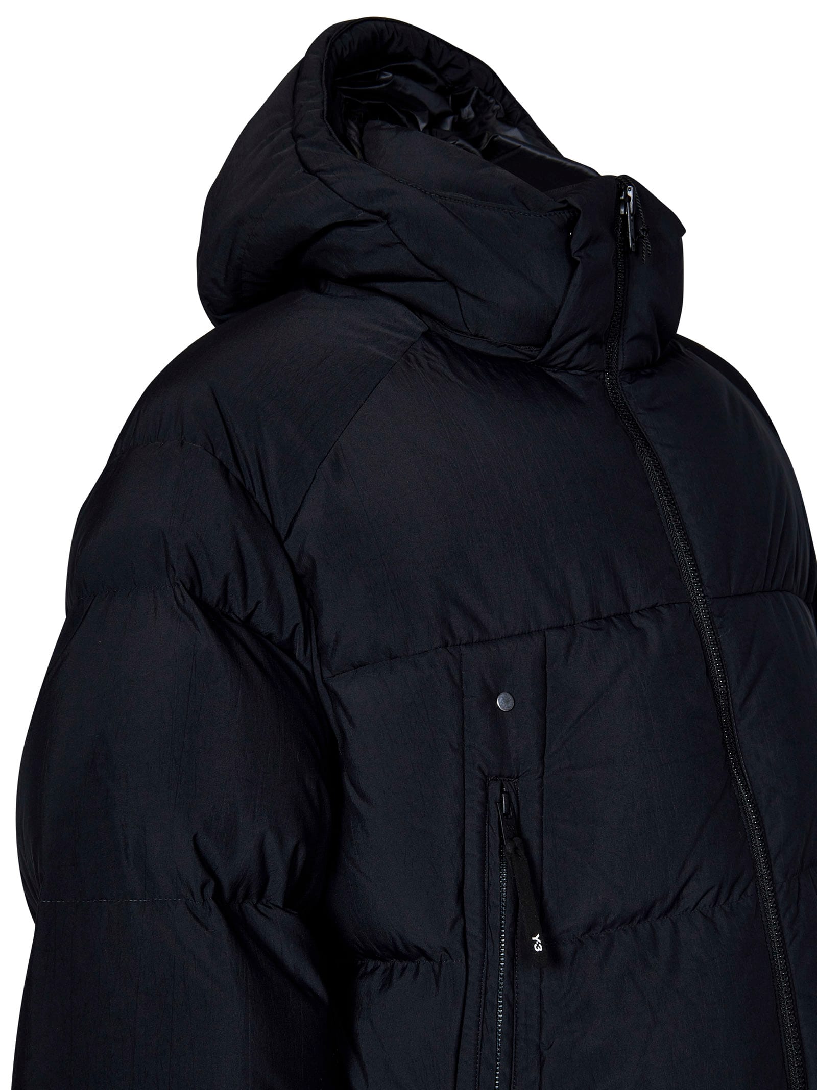 Shop Y-3 Down Jacket In Black