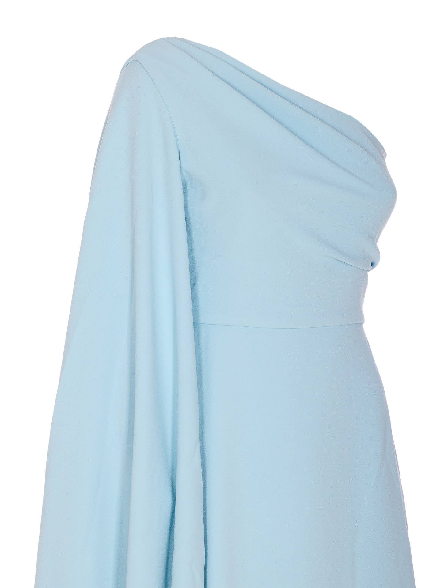 Solace London Yazmin Midi Dress In Blue