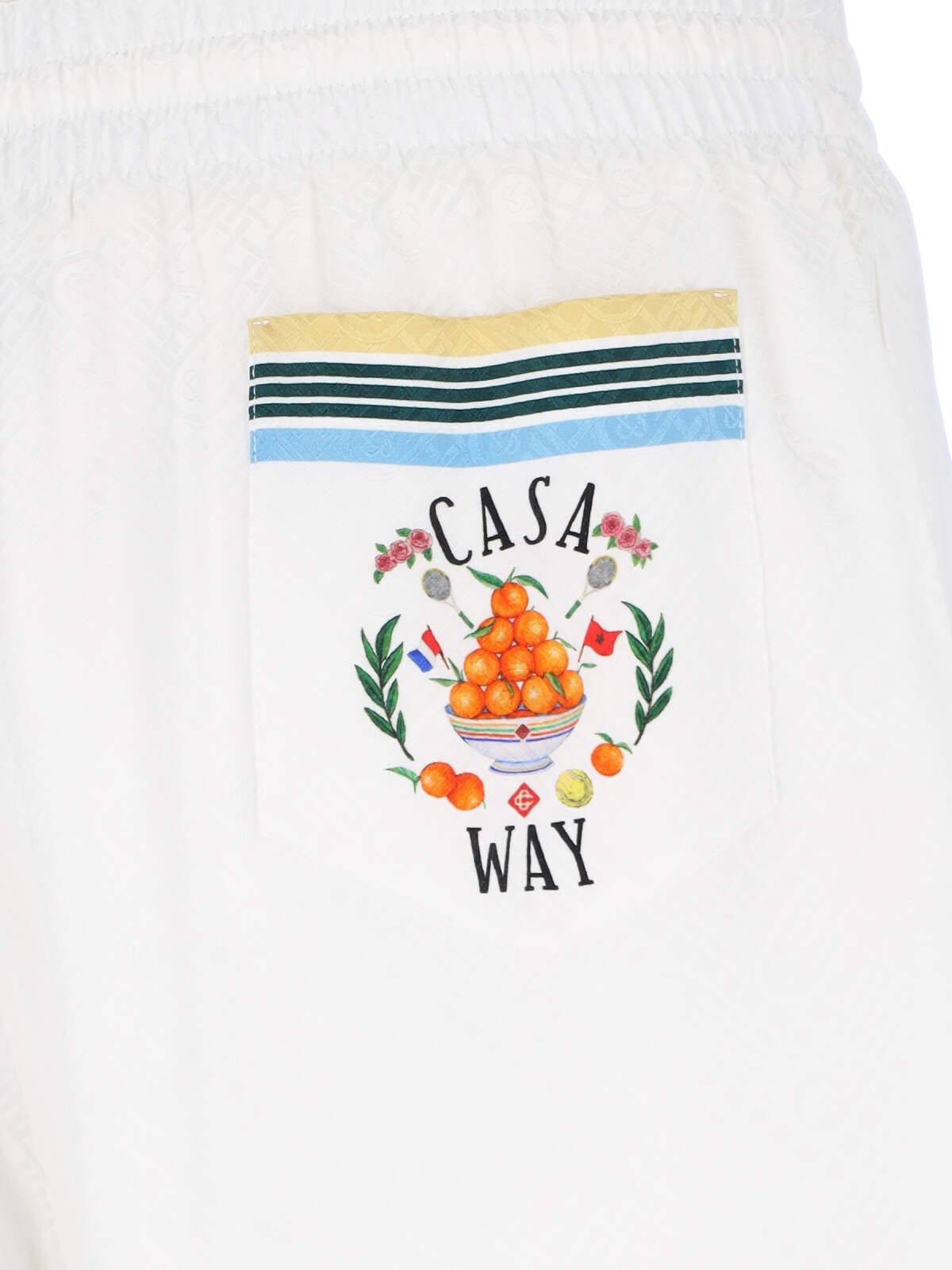 Shop Casablanca Casa Way Shorts In White