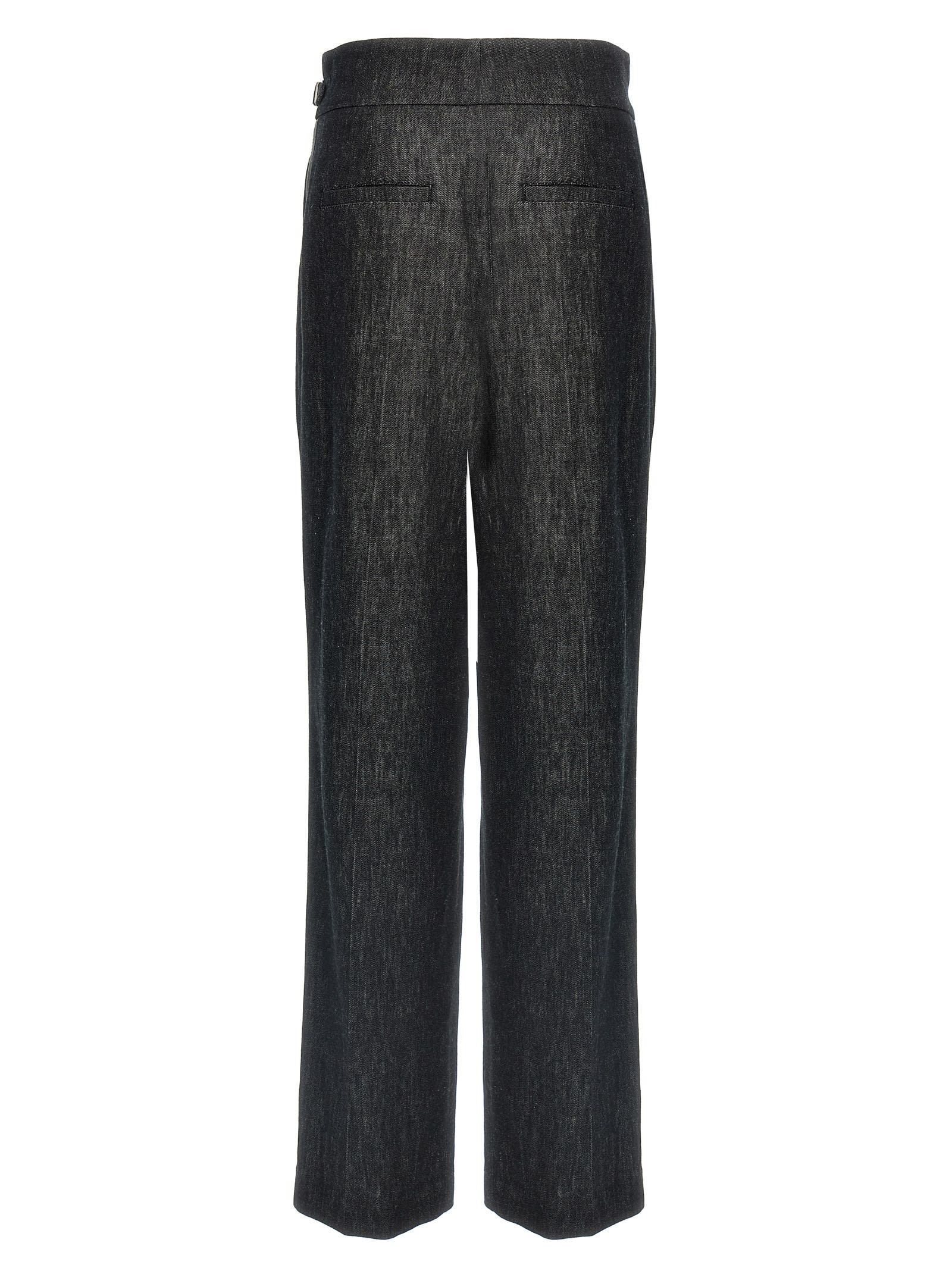 Shop Brunello Cucinelli Strap Detail Jeans In Black