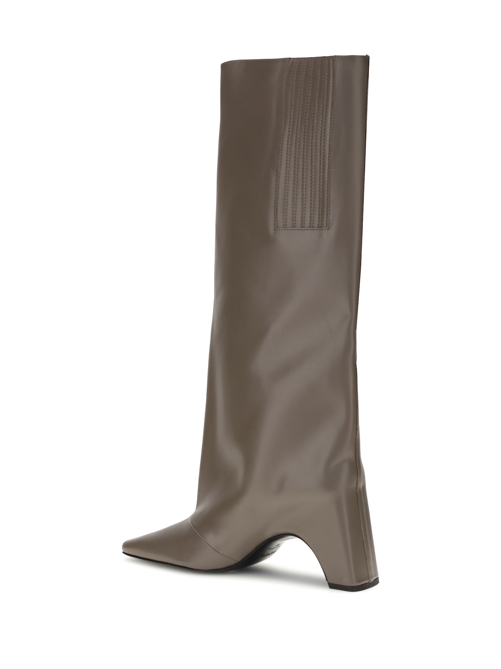 Coperni Bridge 95 Leather Knee-high Boots In Brown