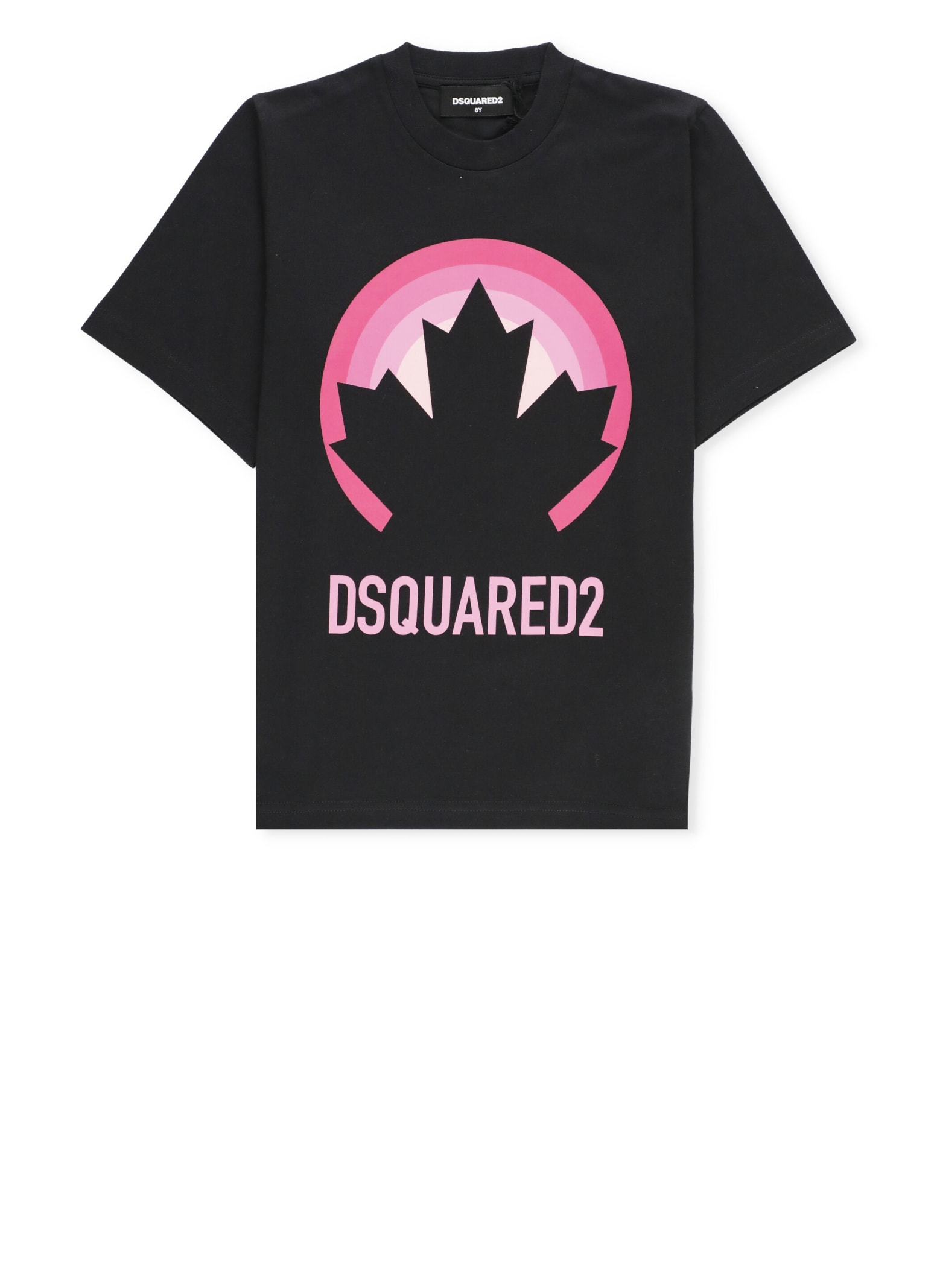 Dsquared2 Kids' T-shirt With Logo In Black