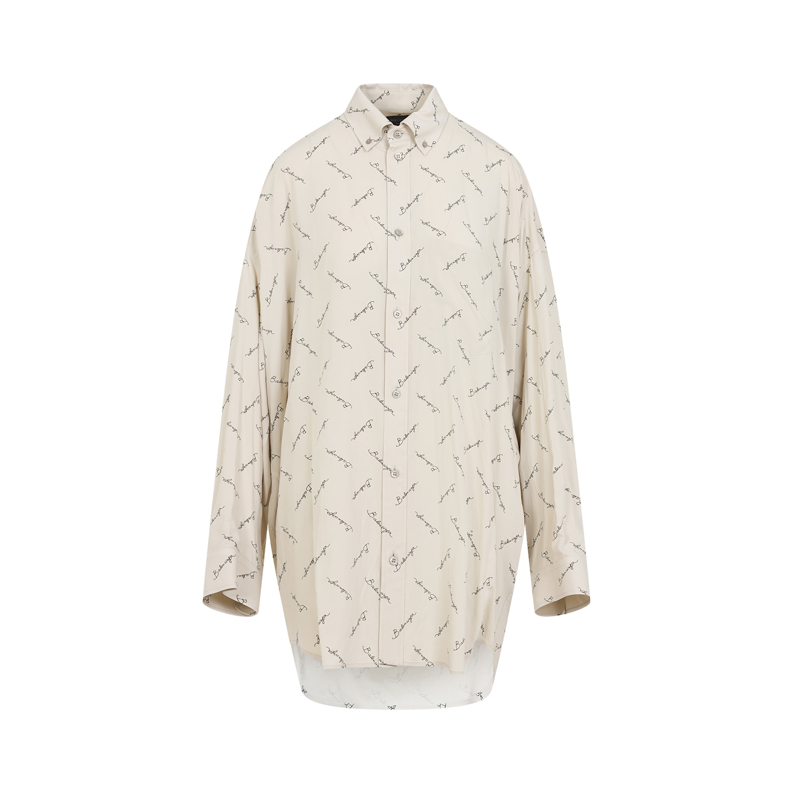 Balenciaga Beige Viscose Shirt In Neutral