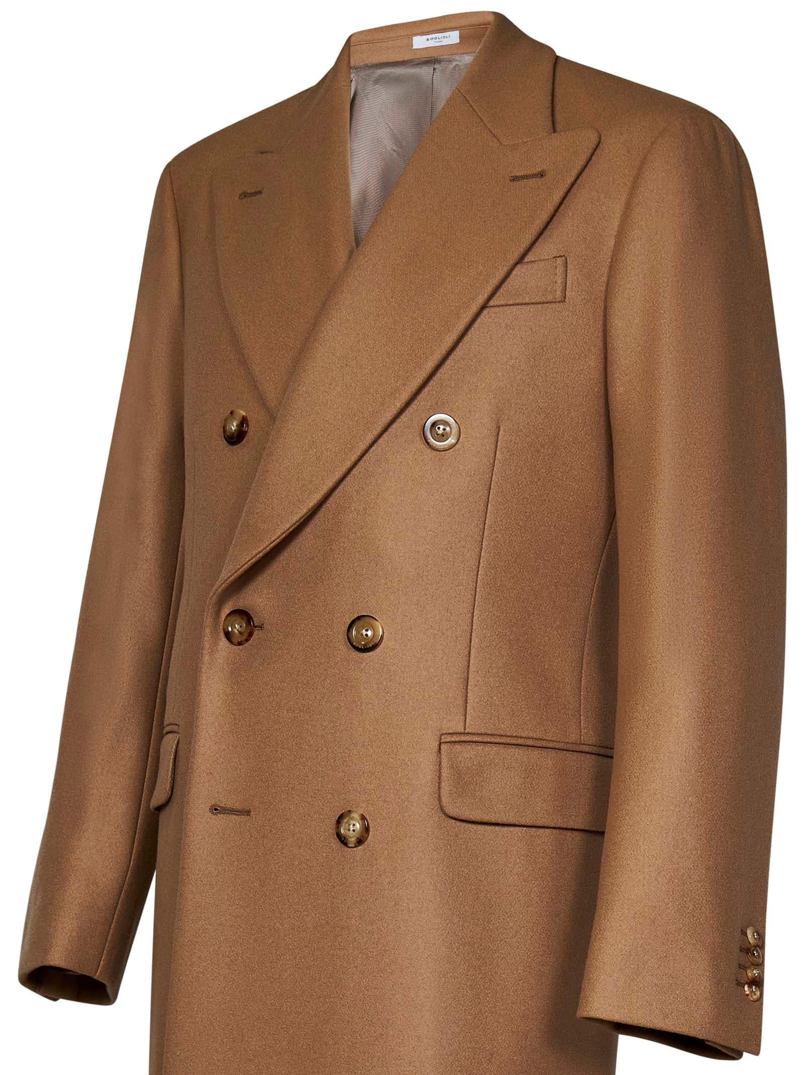 Shop Boglioli Coat In Beige