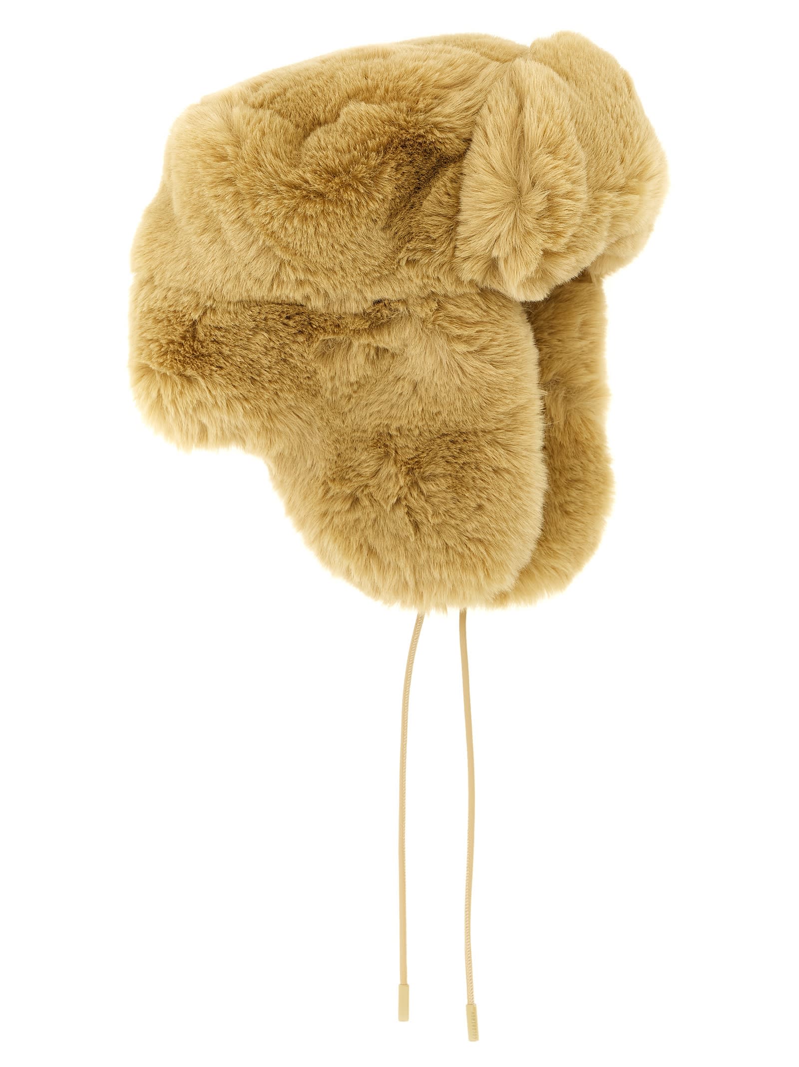 Goldbergh Cher Fluffy Aviator Hats Beige In Sand