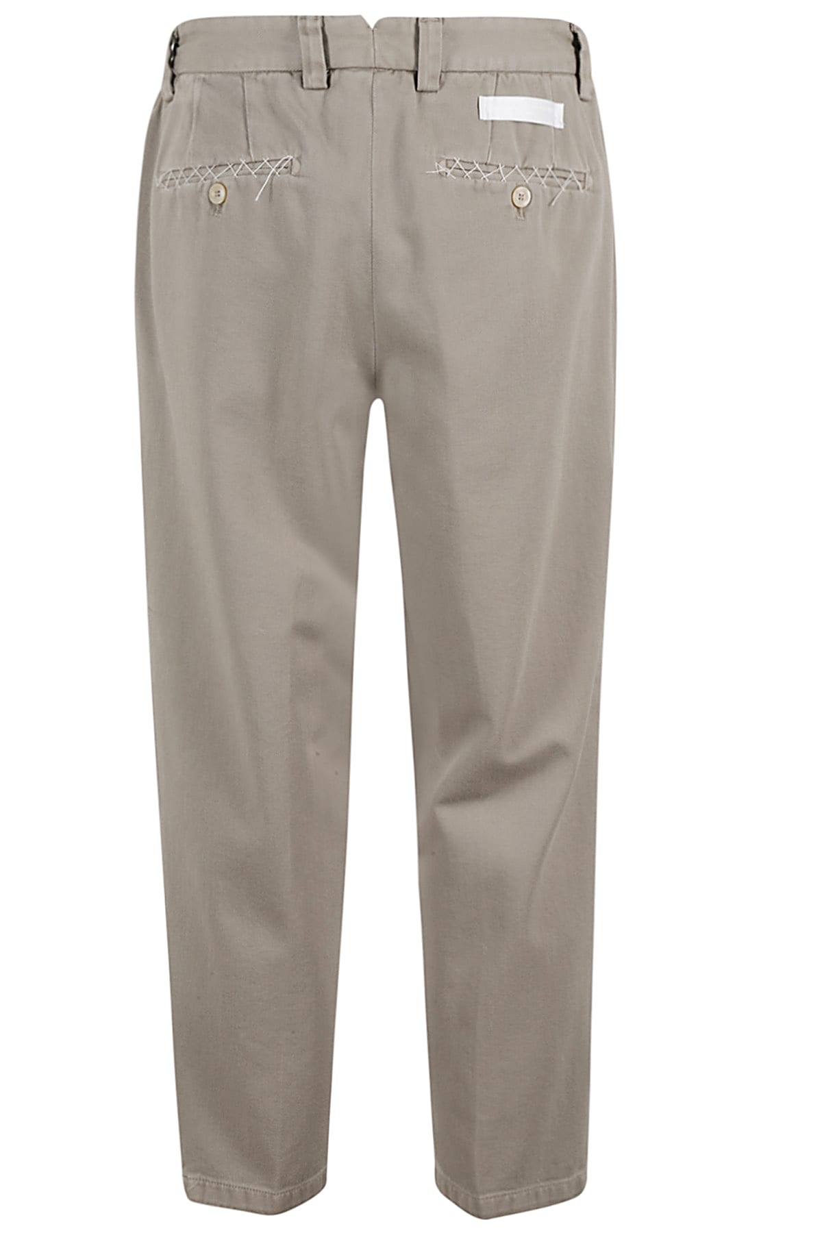 Shop Briglia 1949 Pant Ventre Piatto Over Twill Di Cot In Corda