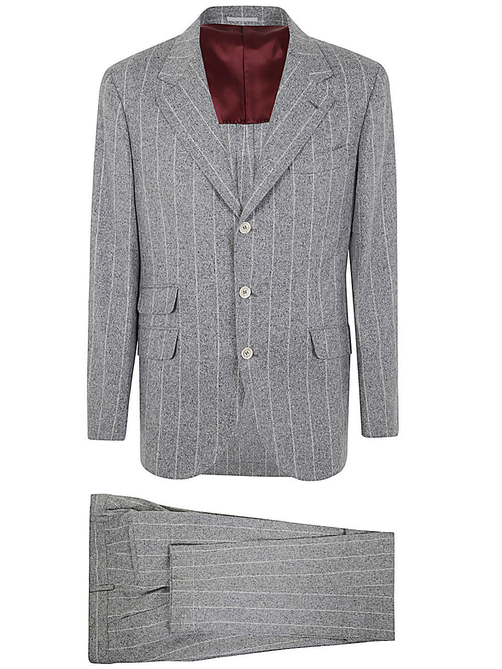 Shop Brunello Cucinelli Leisure Suit In Light Grey