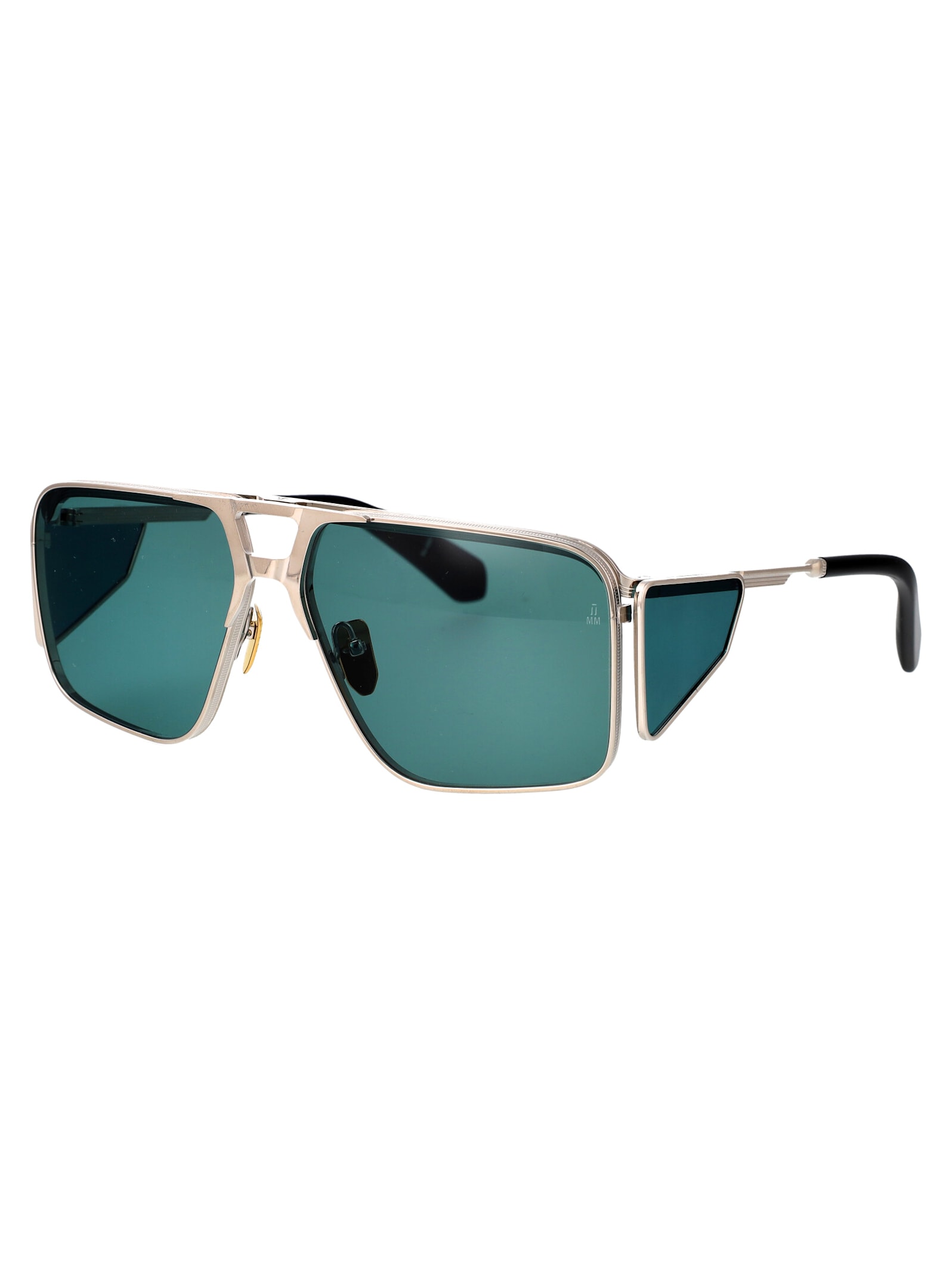 Shop Jacques Marie Mage Assen Sunglasses In Silver