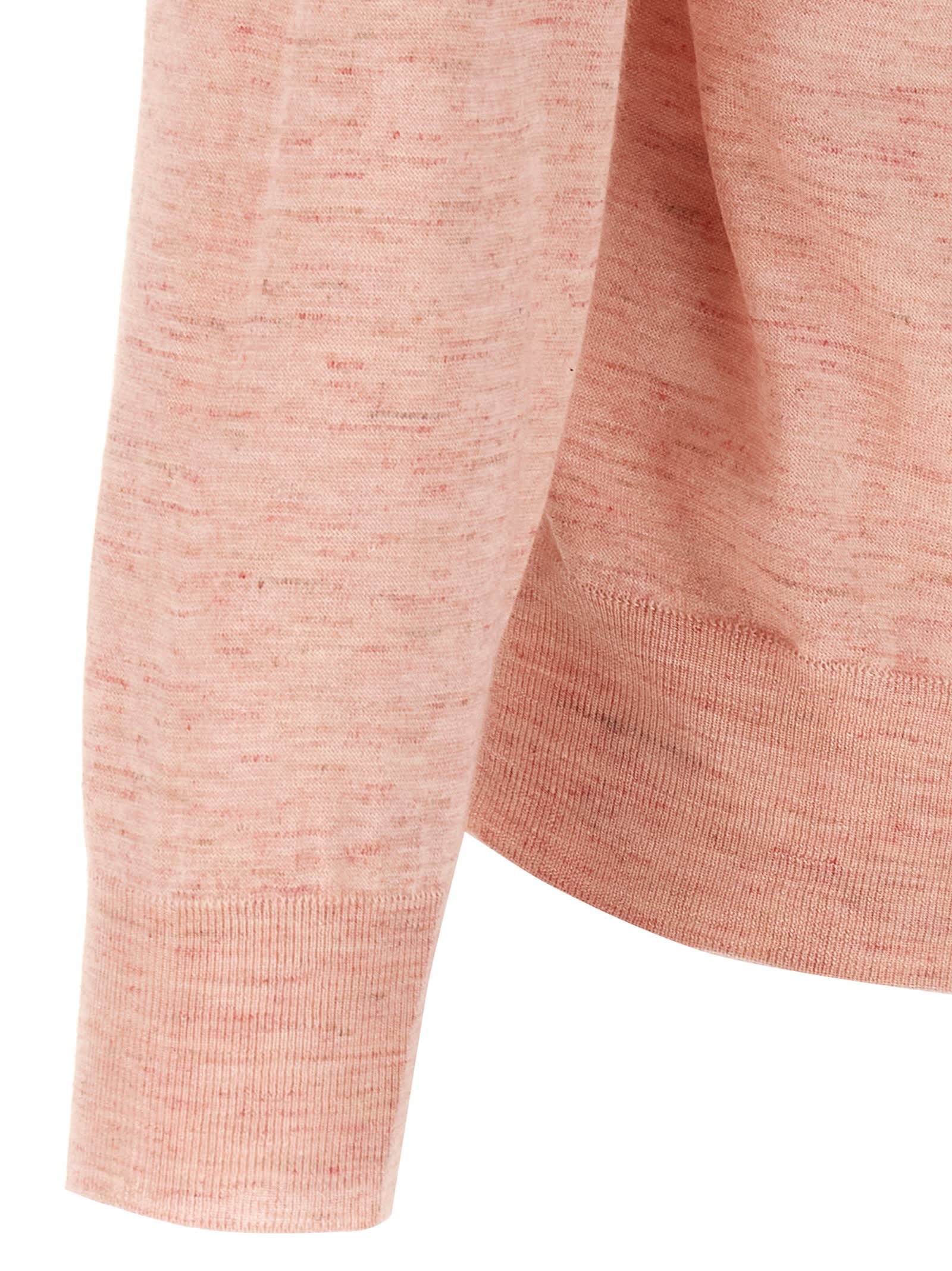 Brunello Cucinelli Melange Effect Sweater Sweaters And Cardigans Pink In Pink