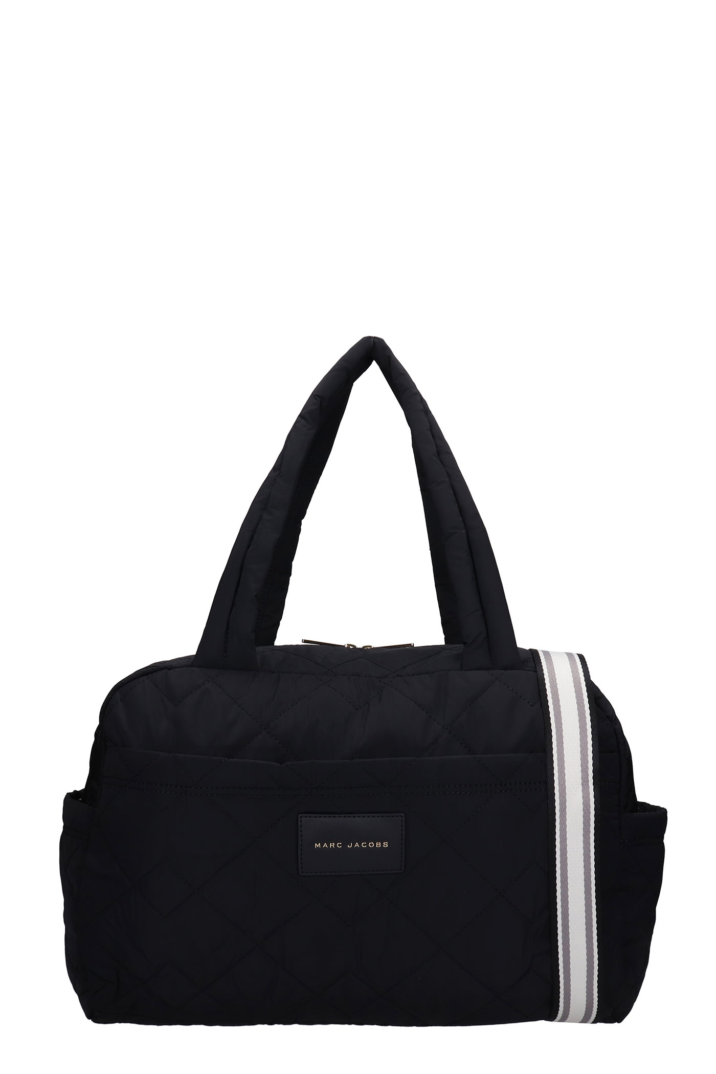 Marc Jacobs E-quilted Tote In Black Polyester