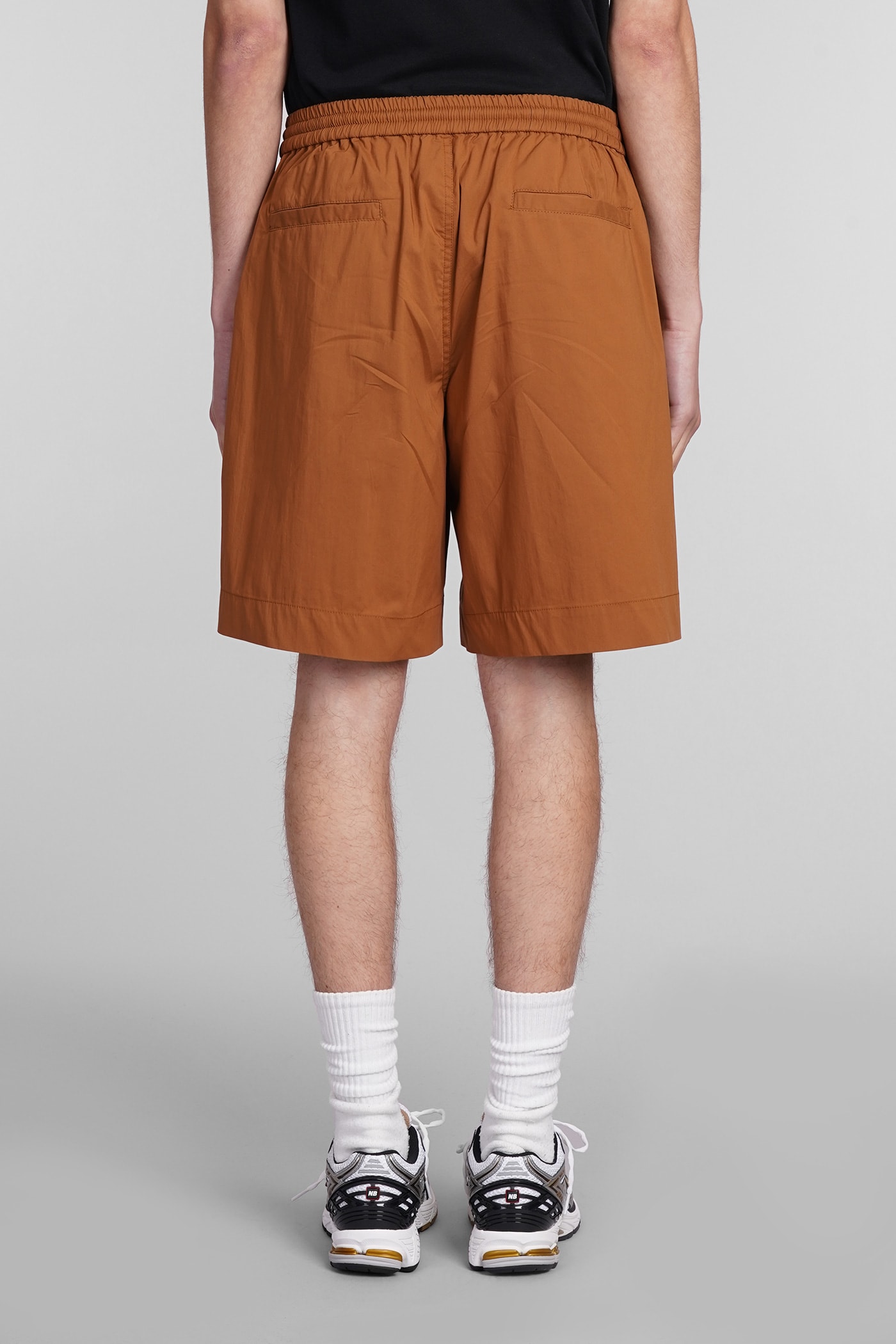 Shop Aspesi Bermuda Nemo Shorts In Brown Cotton