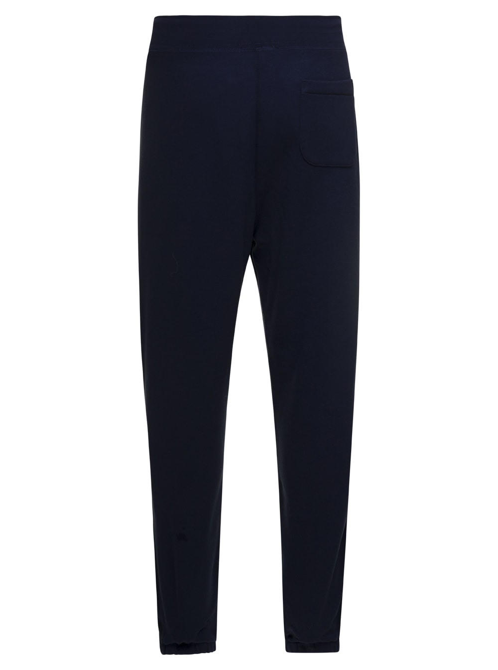 Shop Polo Ralph Lauren Blue Sweatpants With Drawstring In Cotton Blend Man