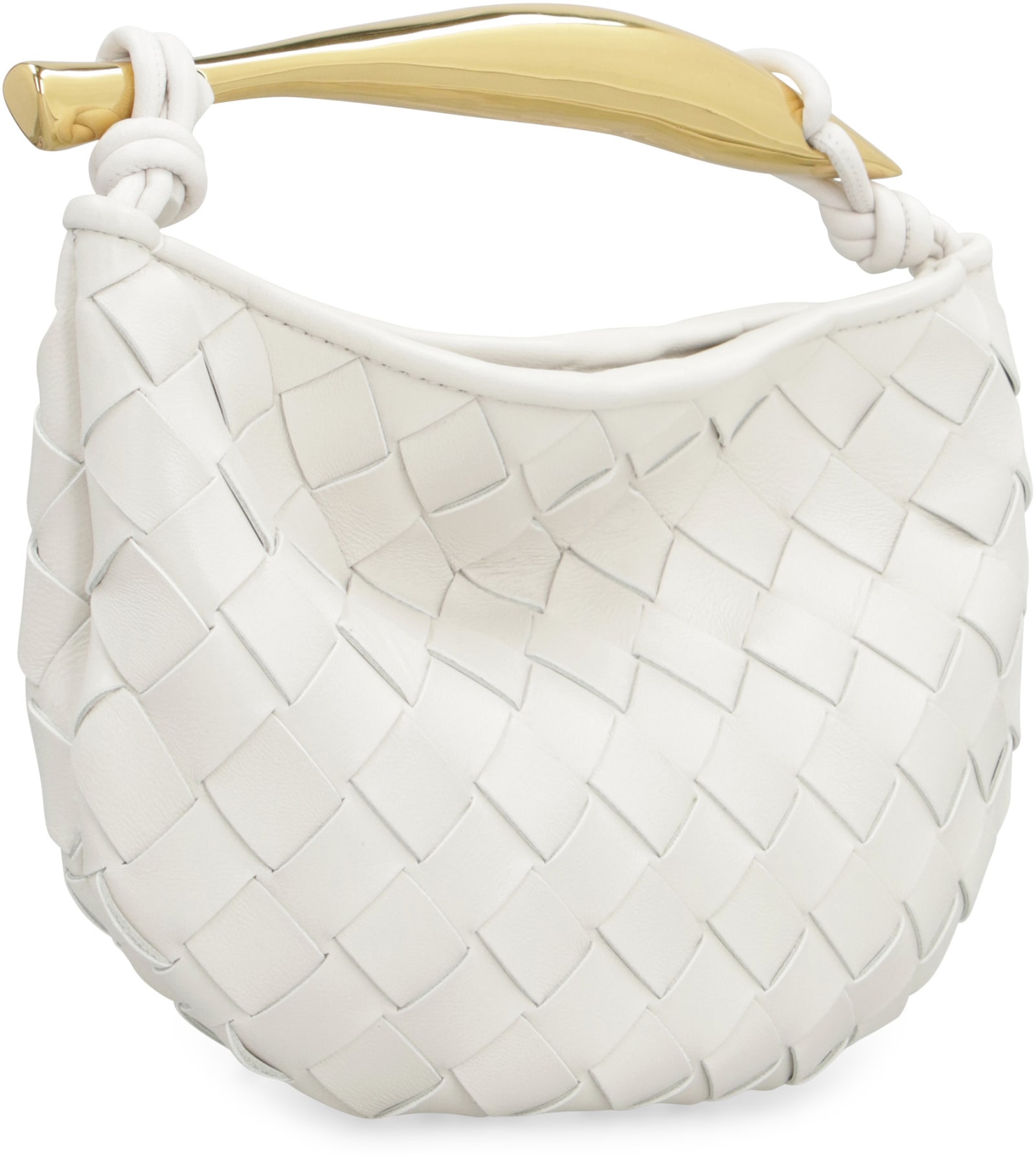 Shop Bottega Veneta Mini Sardine Leather Crossbody Bag