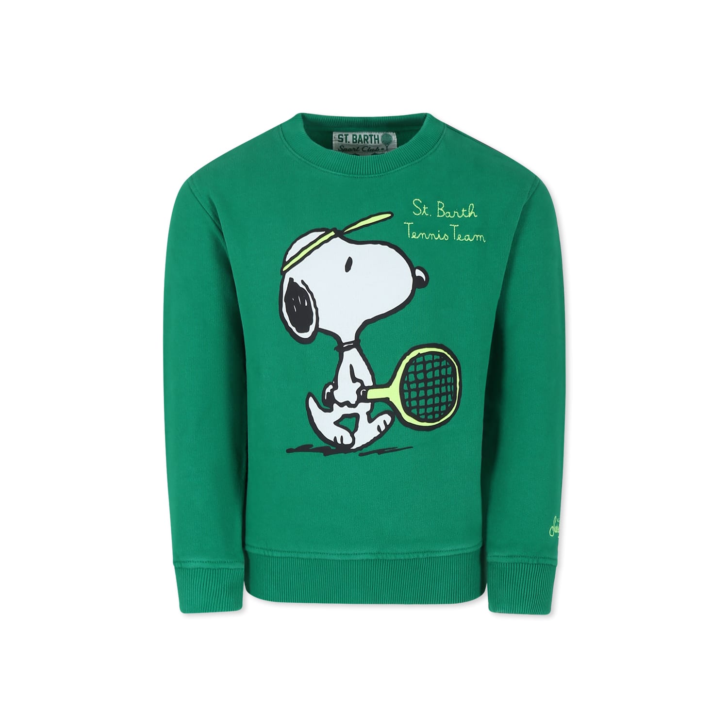 Mc2 Saint Barth X Snoopy Peanuts Sweatshirt In Green