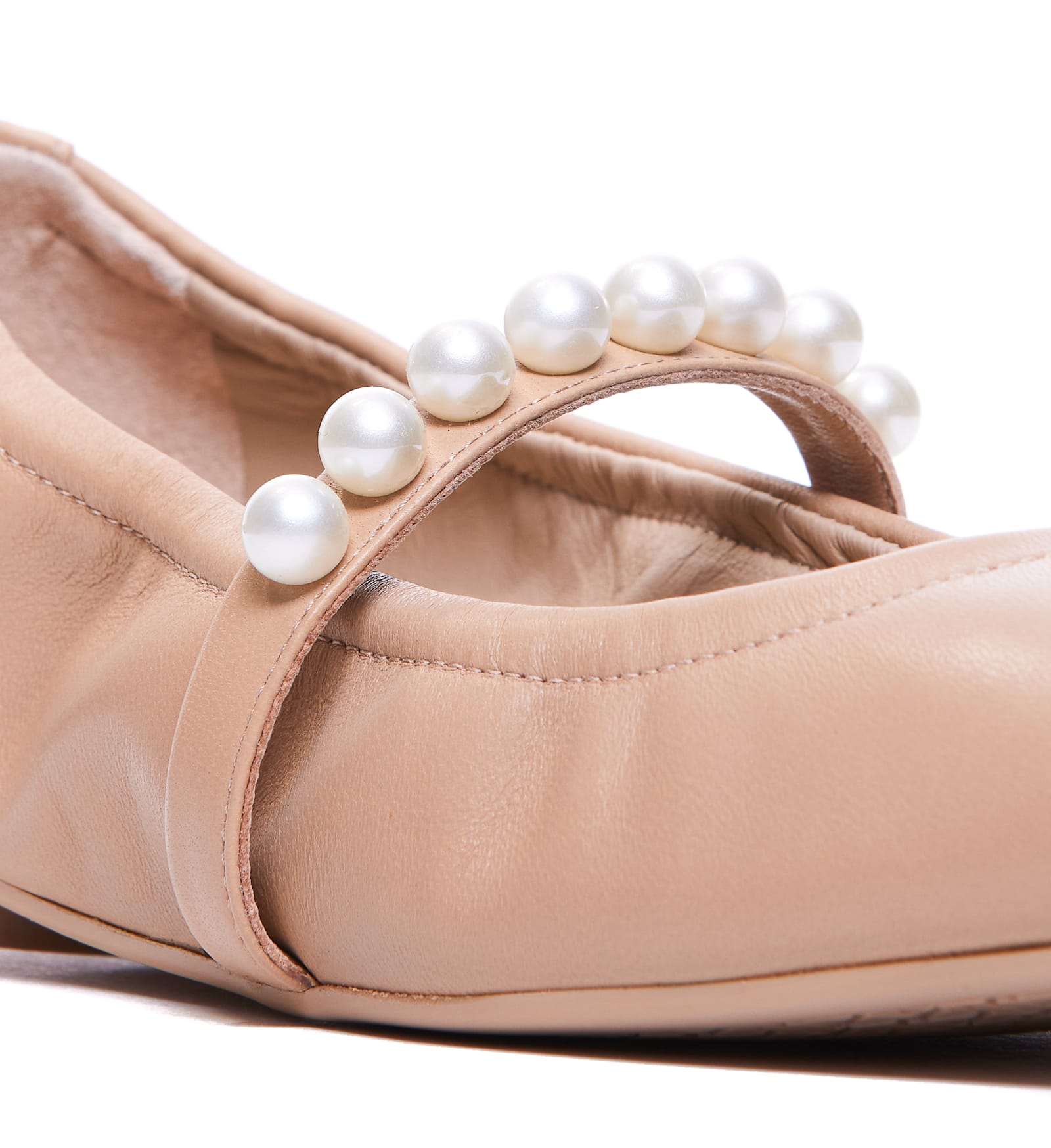 Stuart Weitzman Goldie Ballerina Shoes In Pink