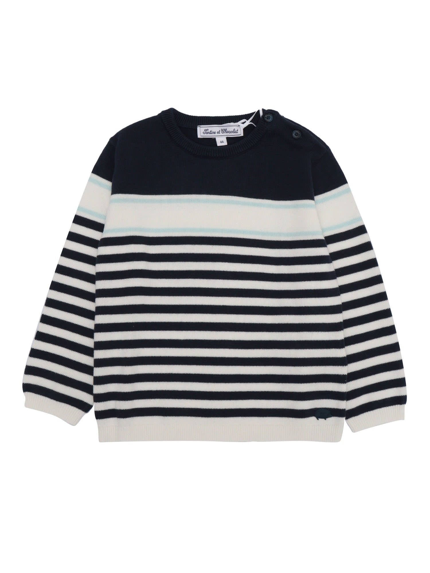 Tartine Et Chocolat Kids' Sweater In Blue