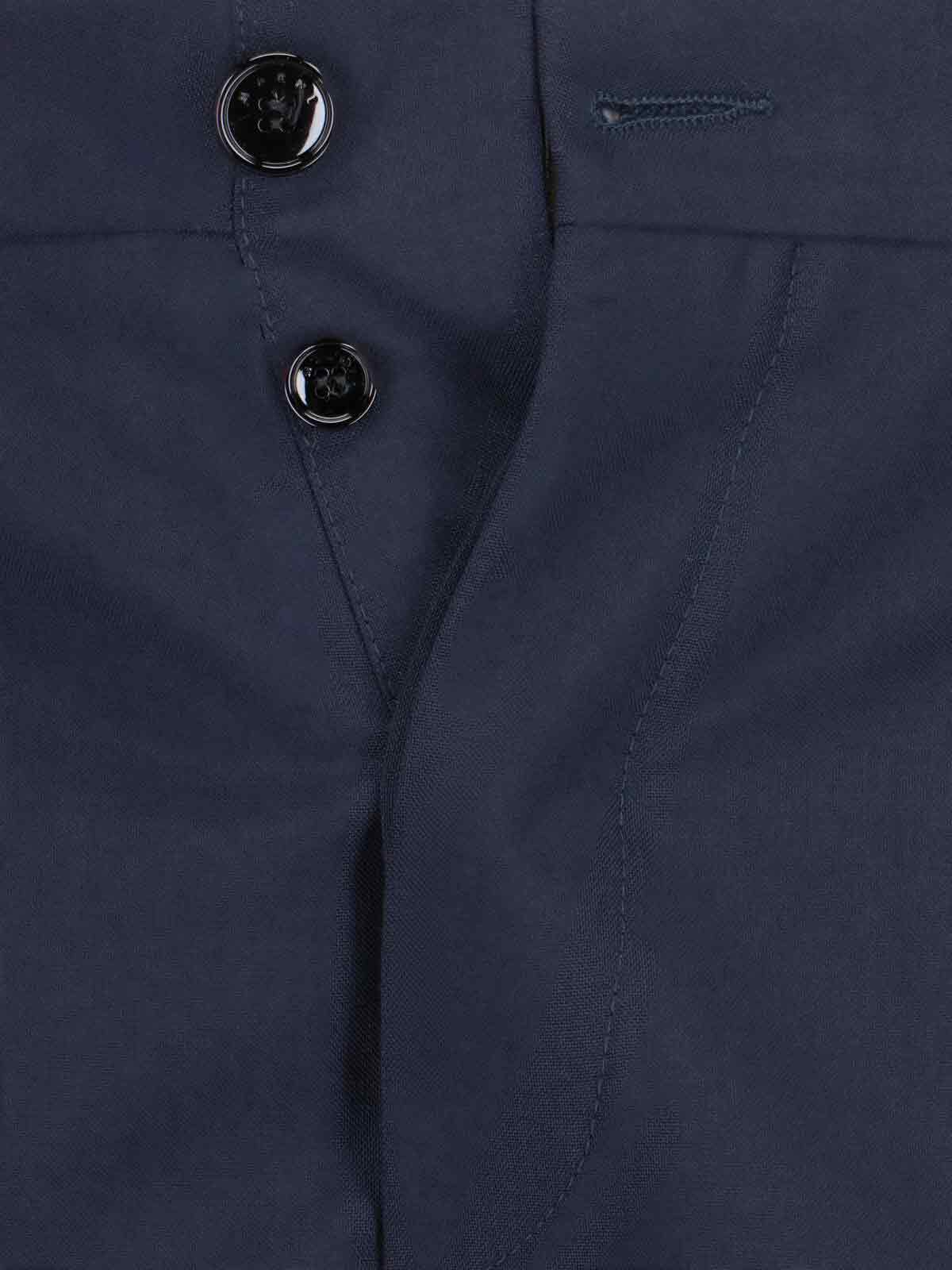 Shop Marni Virgin Wool Straight Pants In Blue