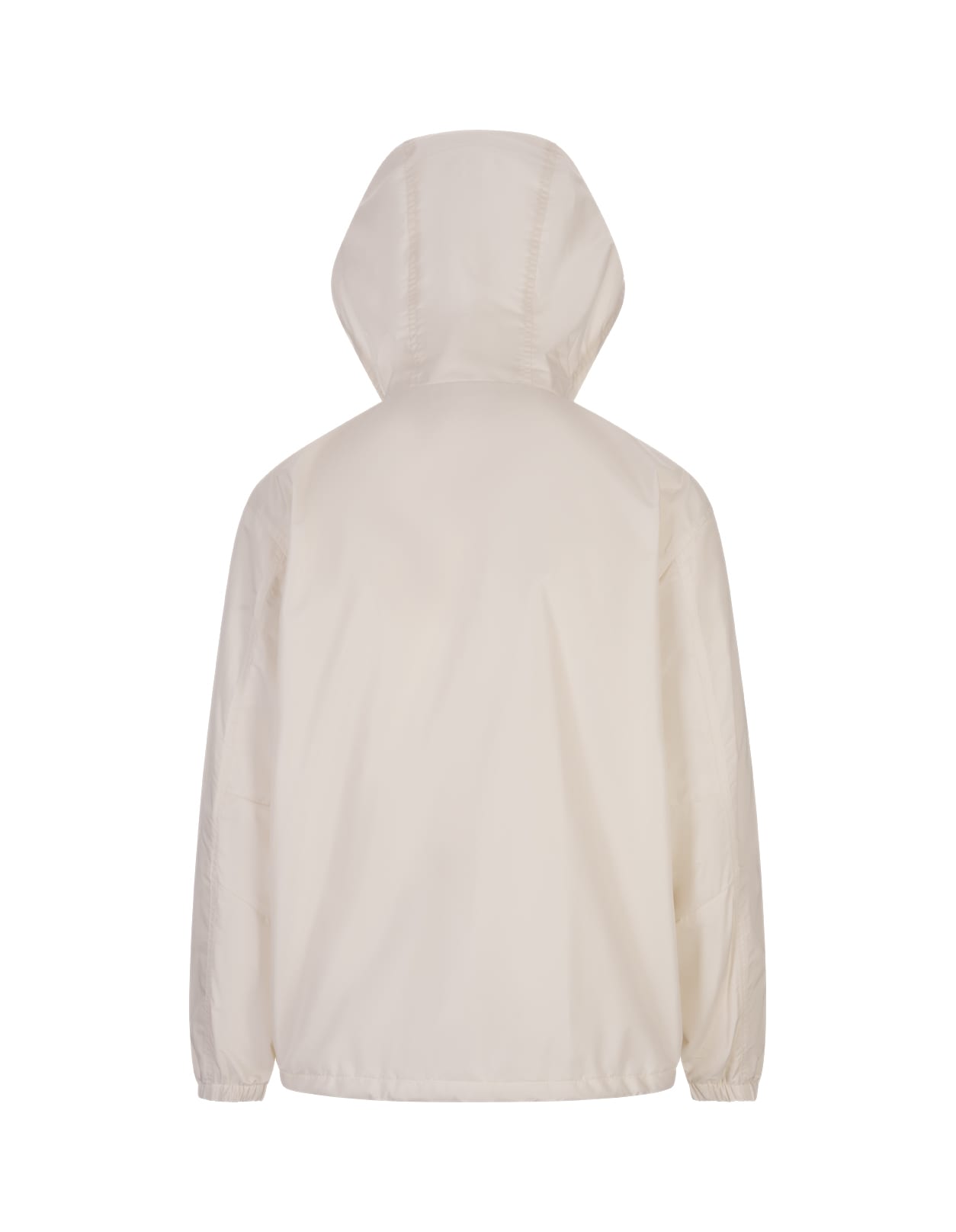 Shop Givenchy Off White Technical Fabric Windbreaker Jacket