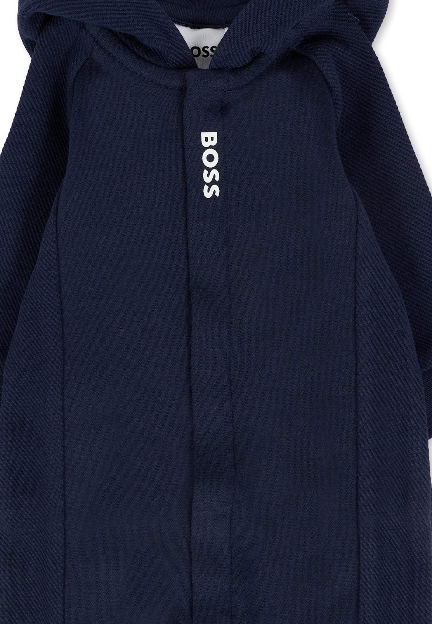 Hugo Boss Blue Babygrow For Baby Boy With Logo In Blue
