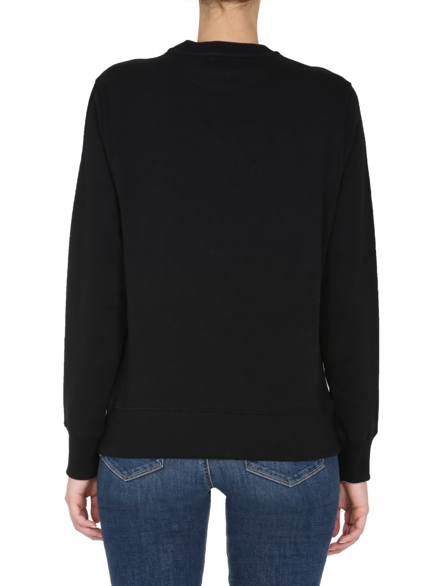 Shop Golden Goose Round Neck Sweatshirt In Black