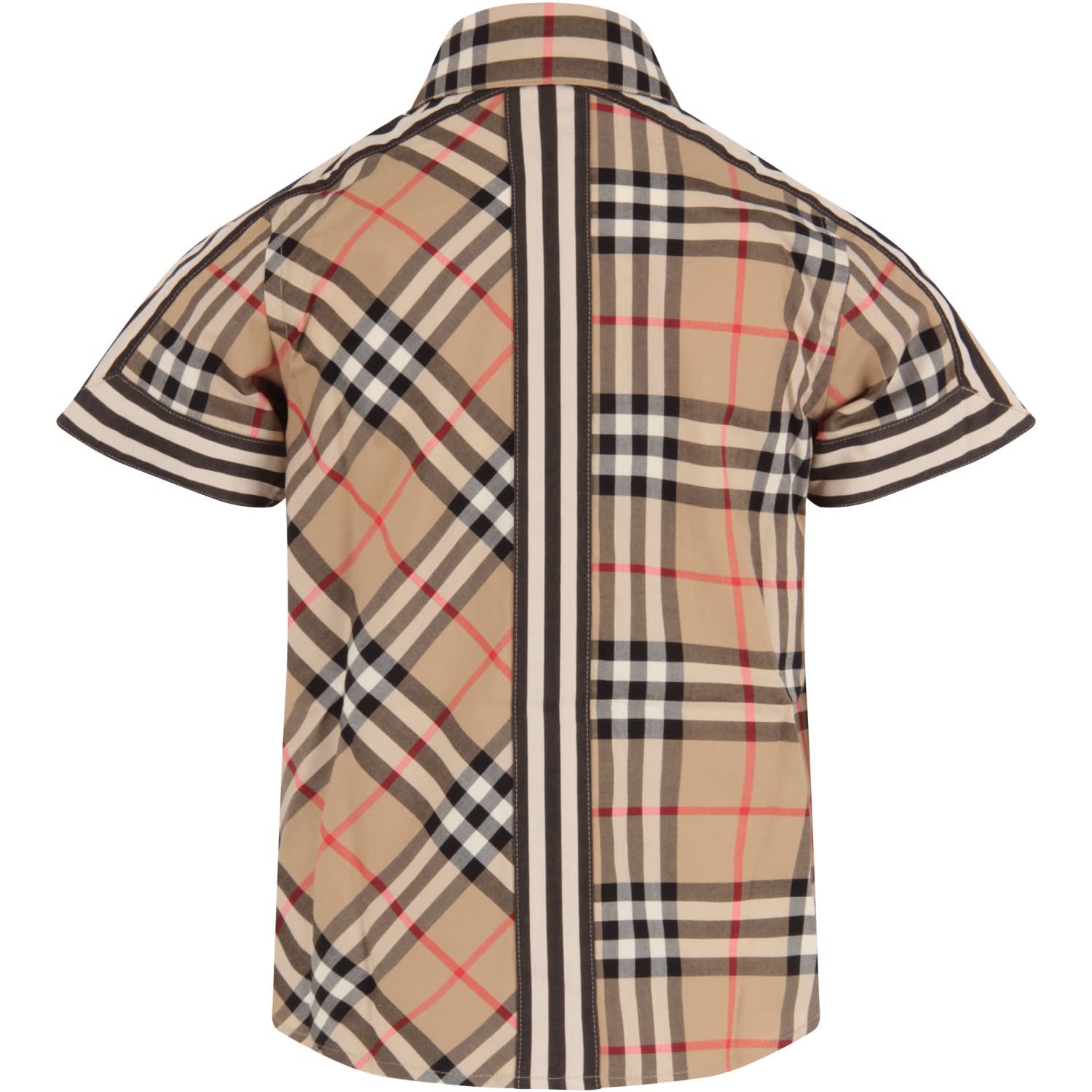 beige burberry shirt
