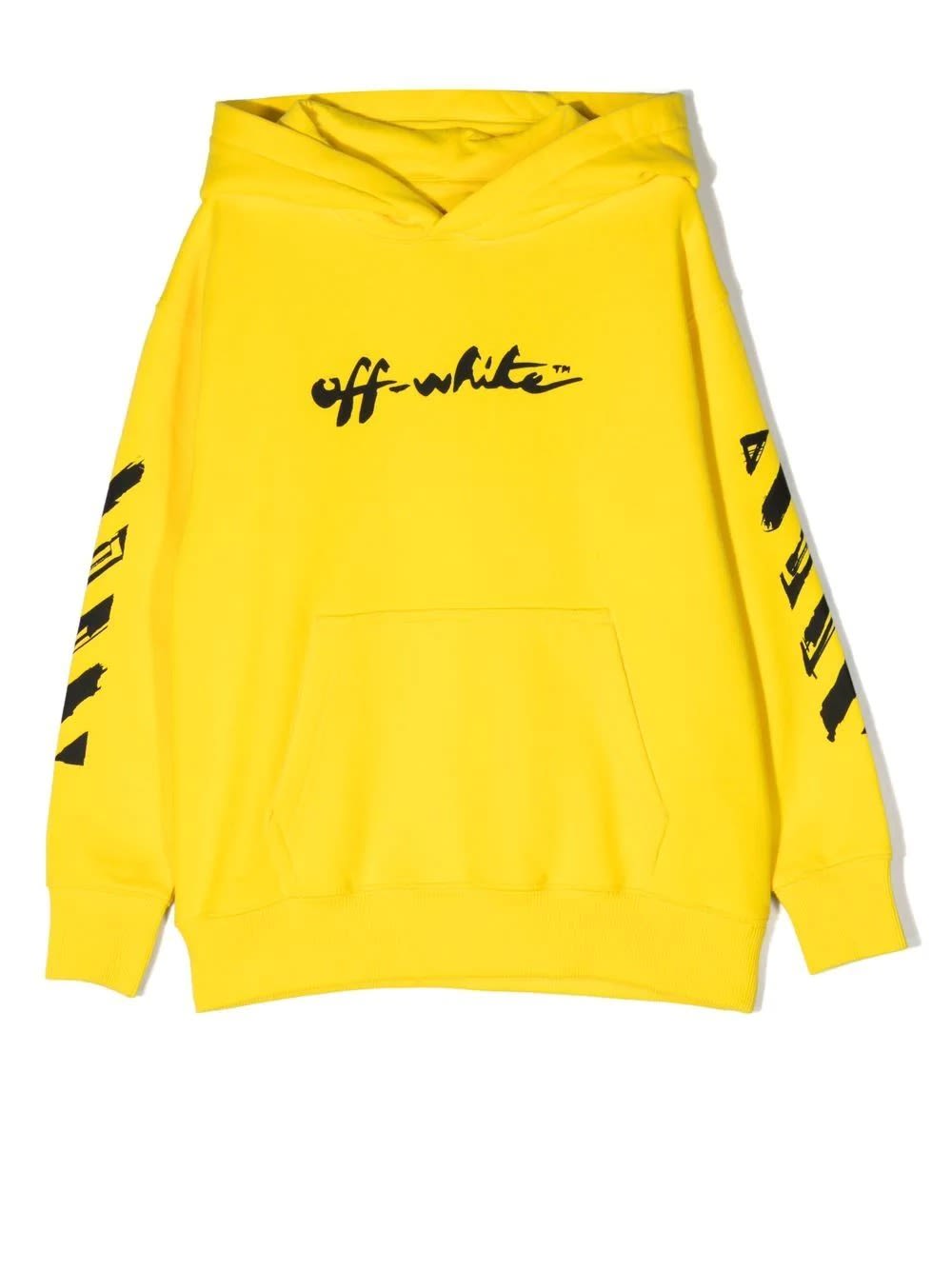 Off-White Yellow Ow Script Hoodie
