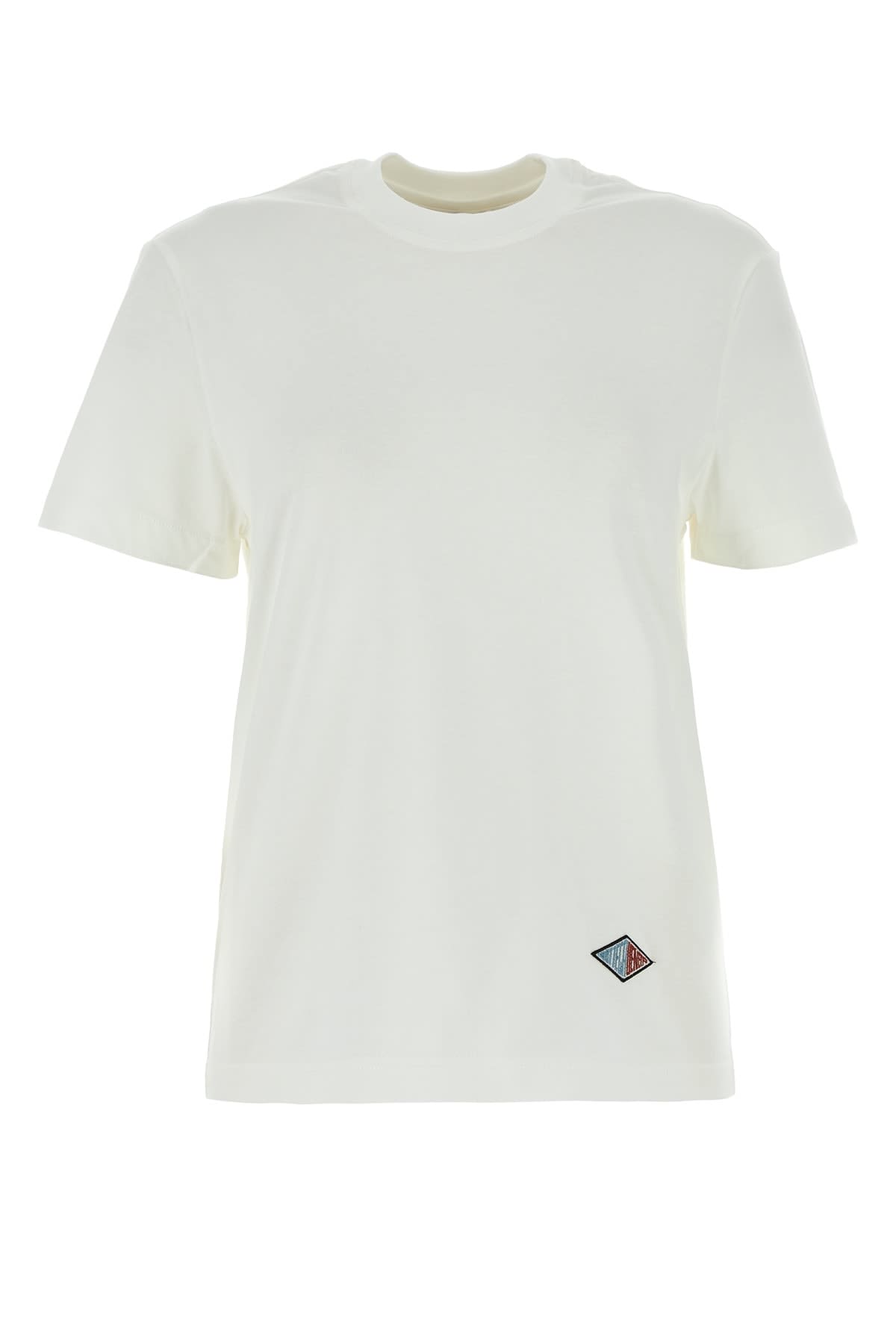 Shop Bottega Veneta Tshirt Logo In Chalk