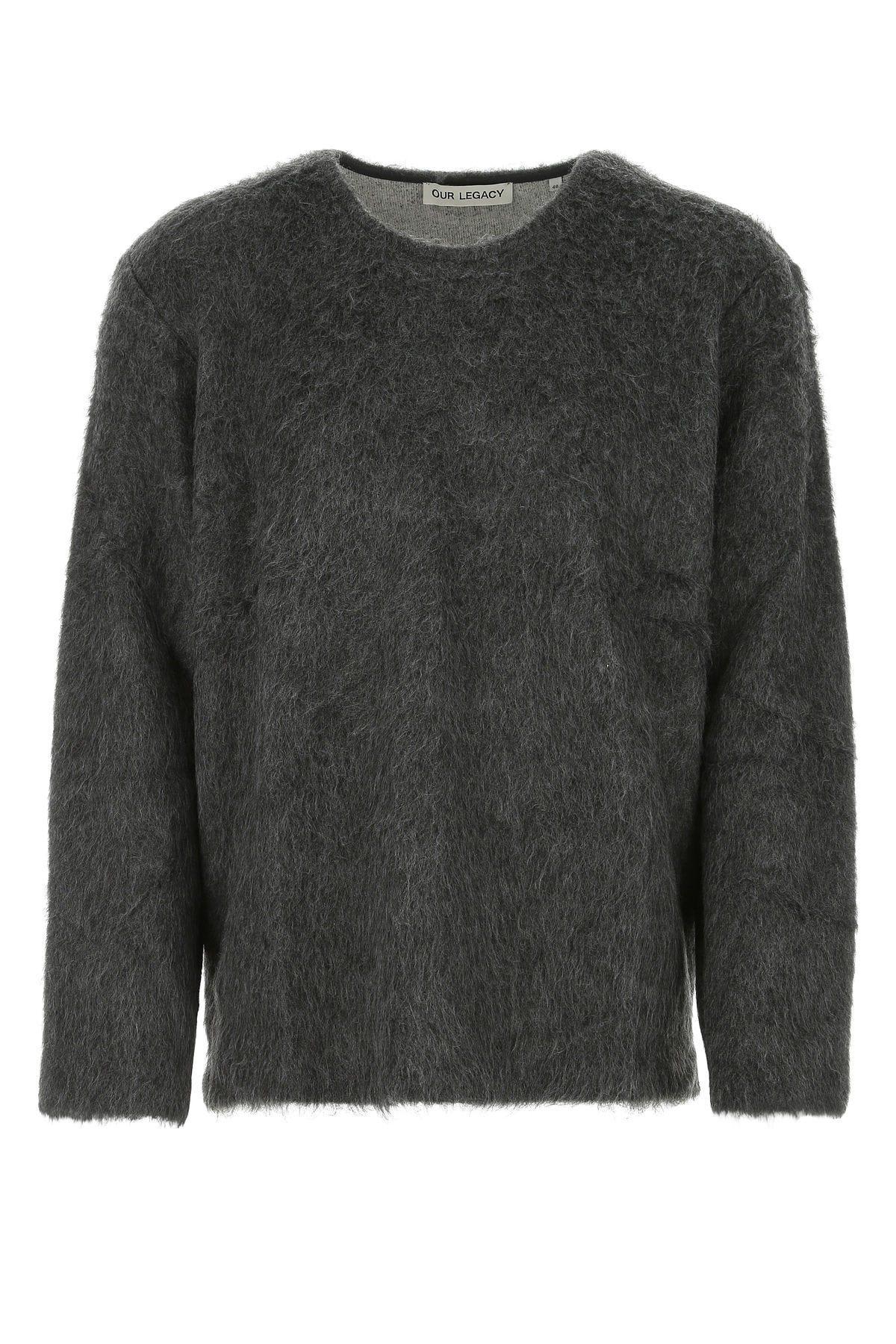 Our Legacy Charcoal Cotton Blend Oversize Sweater